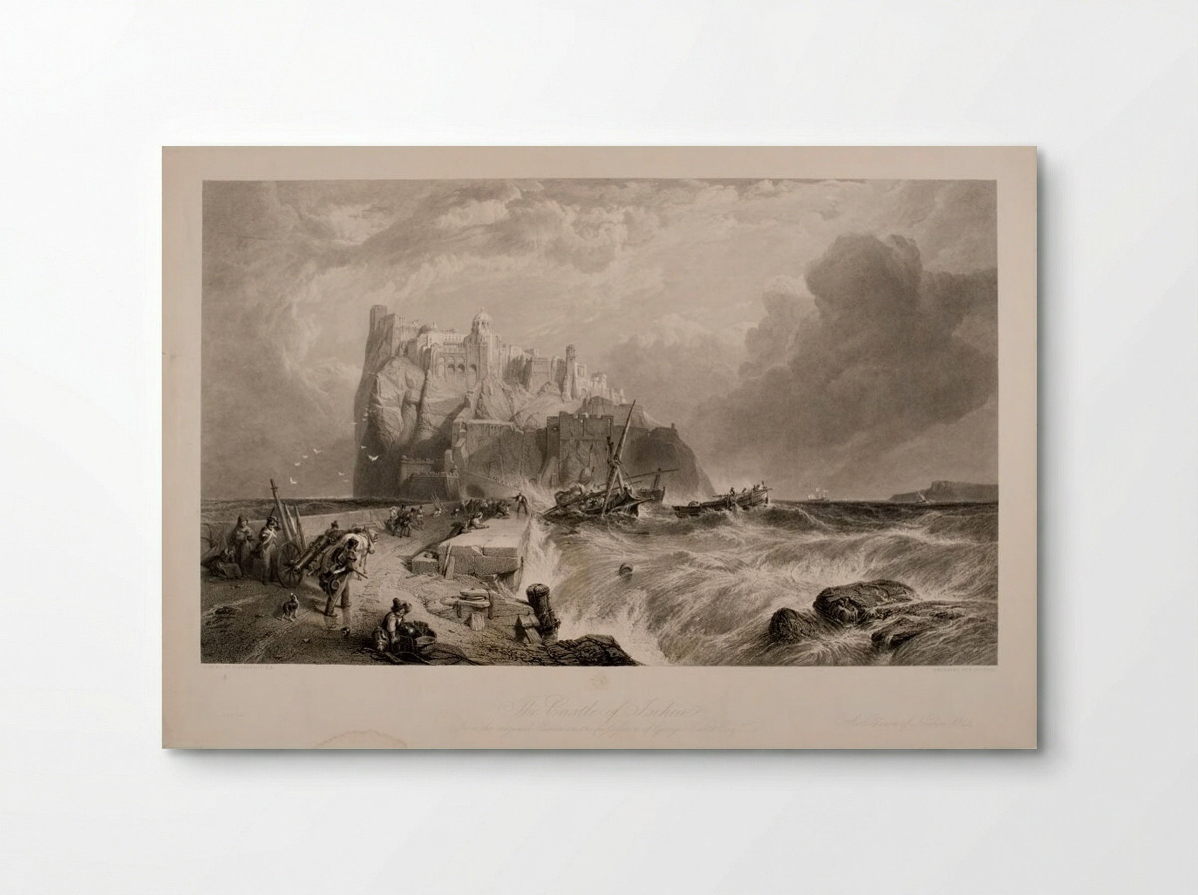 The Castle of Ischia - Edward Goodall - Poster