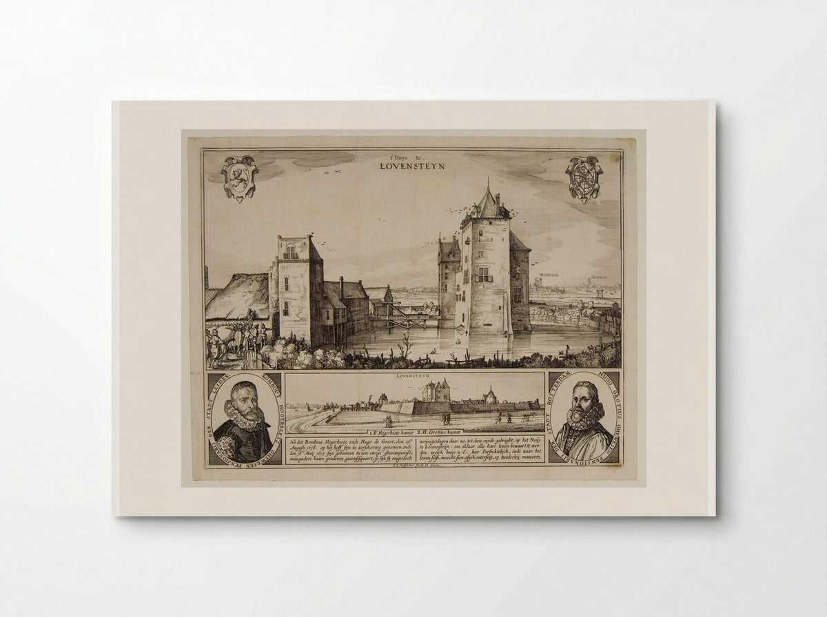 The Castle of Loevesteyn - Claes Jansz. Visscher - Poster