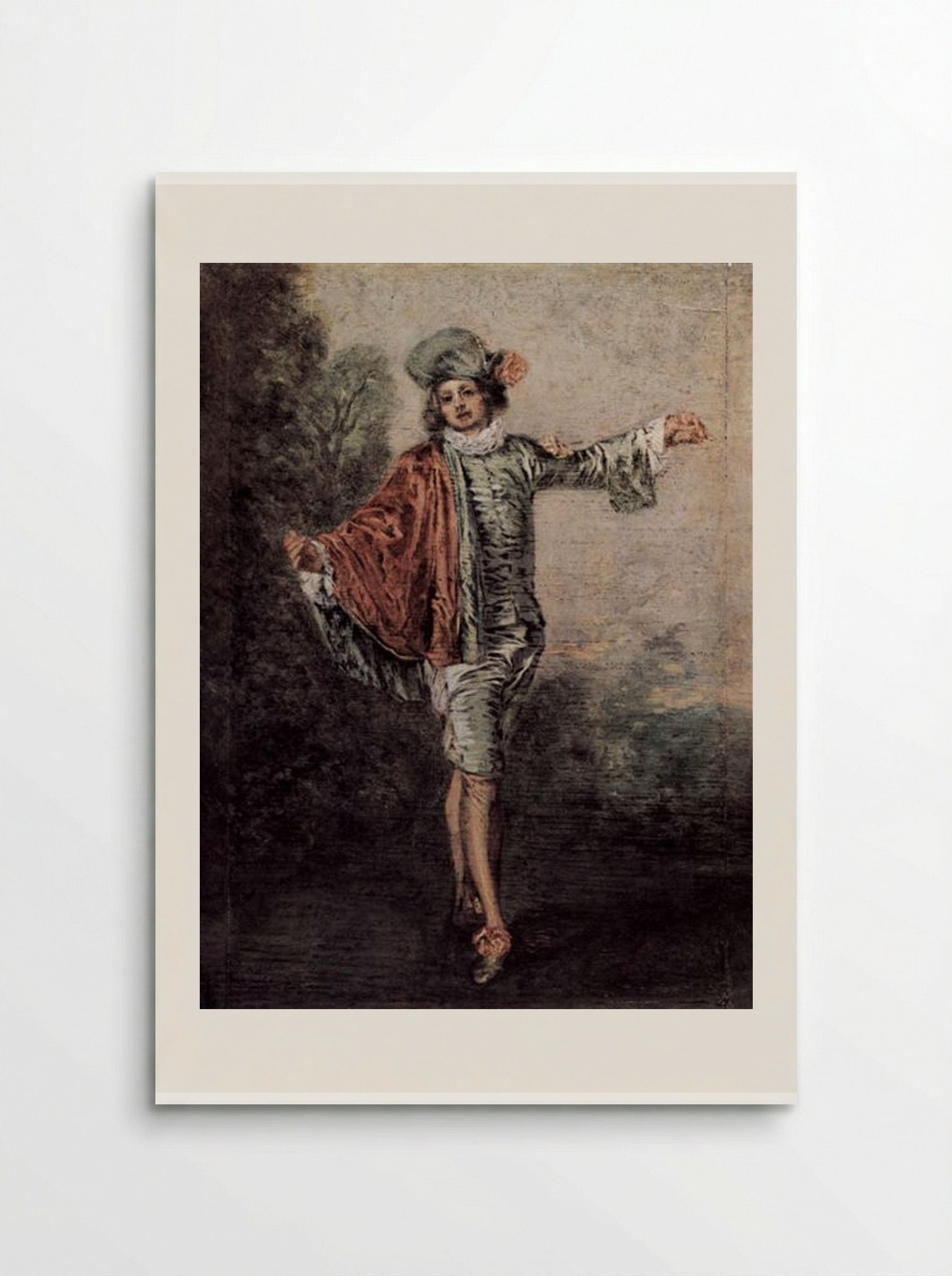 The Casual Lover - Antoine Watteau - Poster