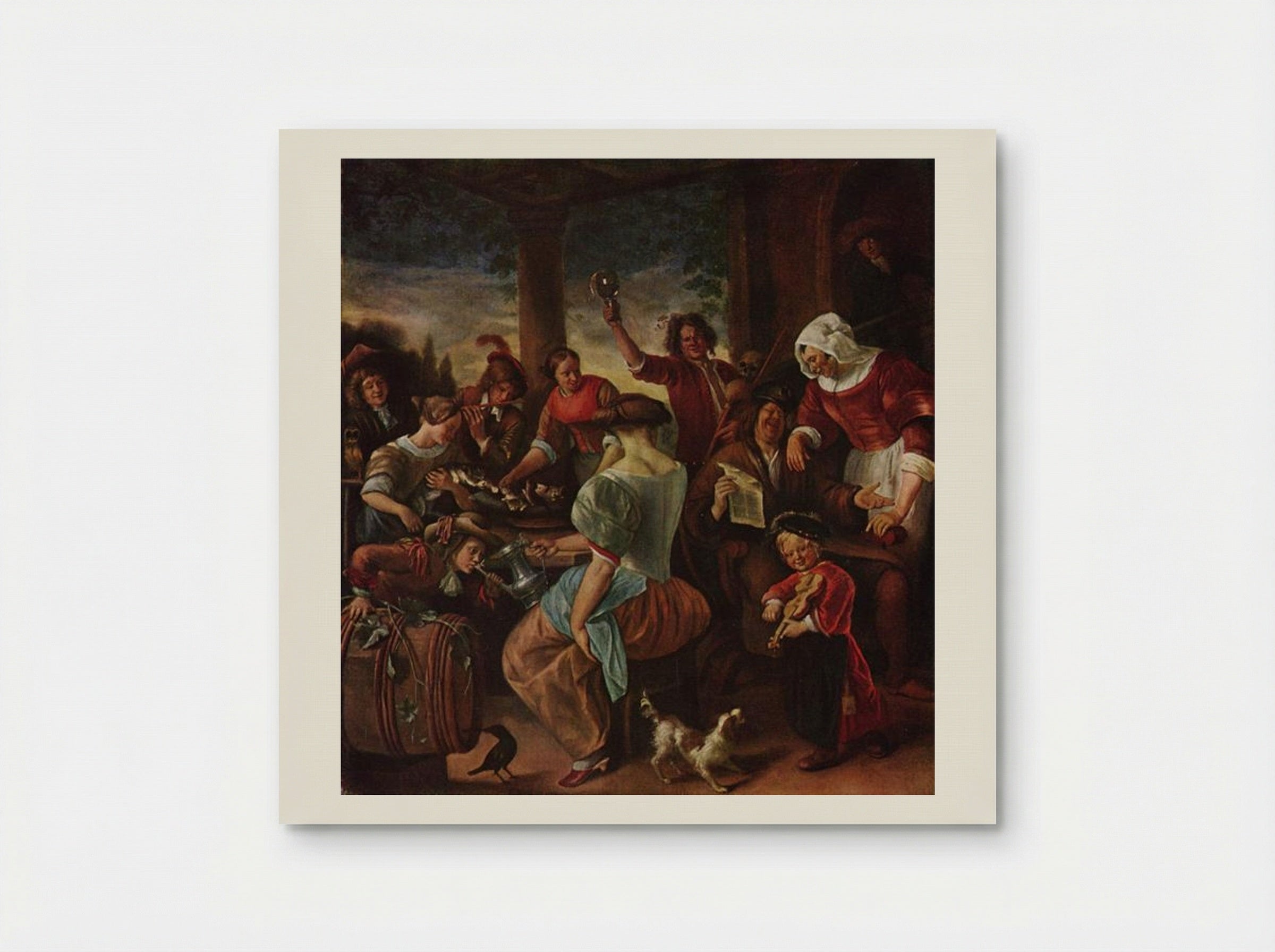The Cat Family - Jan Steen - Poster
