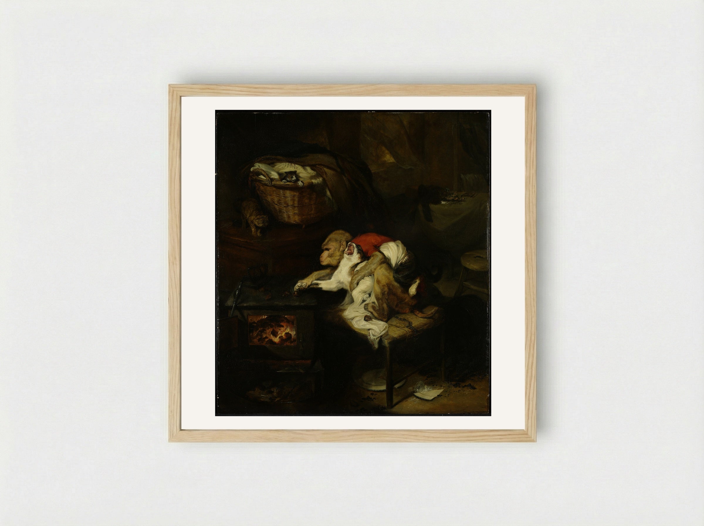 The Cat's Paw - Sir Edwin Henry Landseer - Framed Print Wood