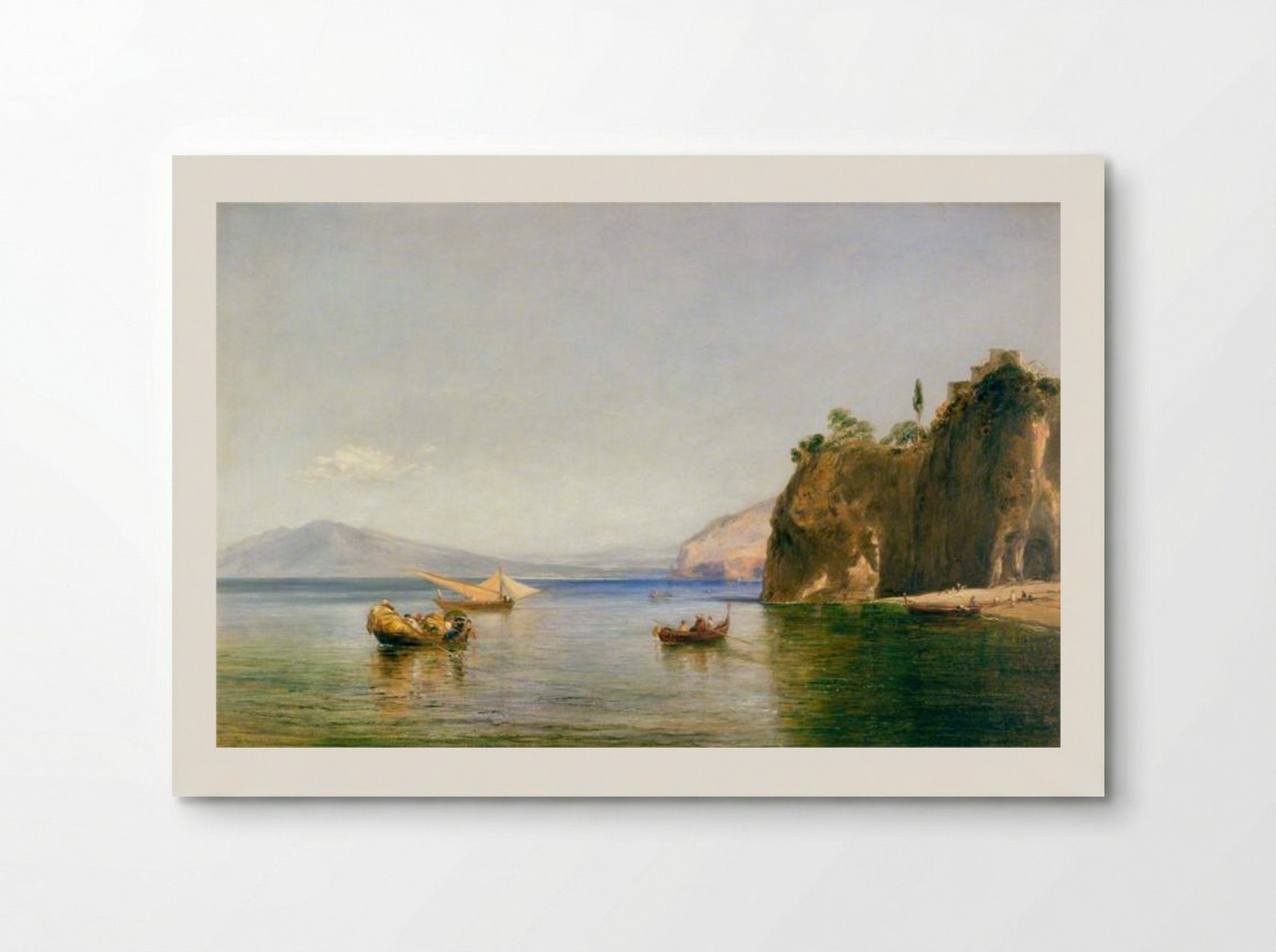 The Caves of Ulysses at Sorrento, Naples - William Collins - Poster