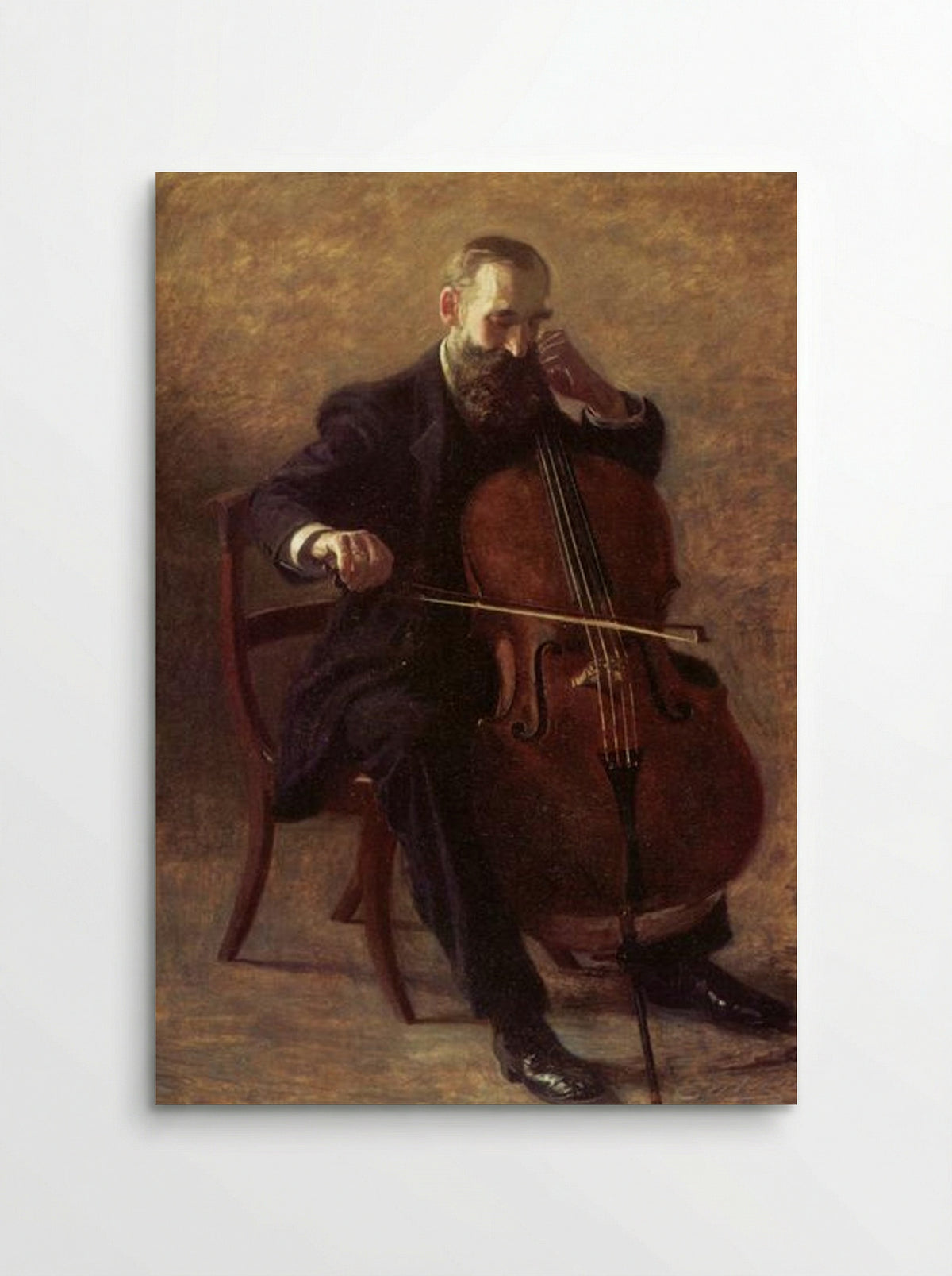 The Cello Player - Thomas Eakins - Poster