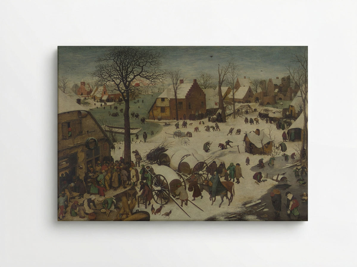 The Census at Bethlehem - Pieter Bruegel the Elder - Canvas