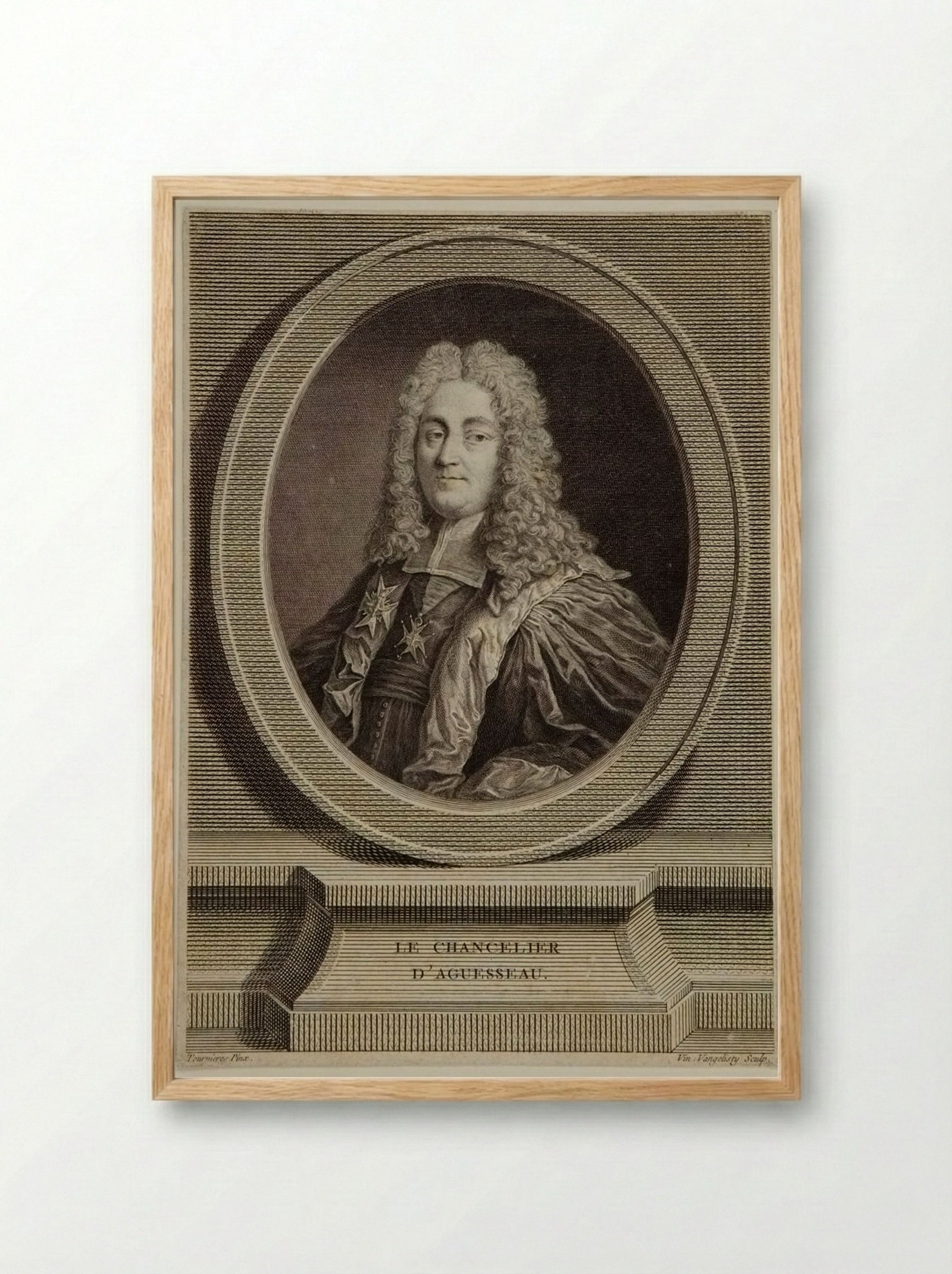 The Chancellor of Aguesseau - Vincenzo Vangelisti - Framed Print Wood