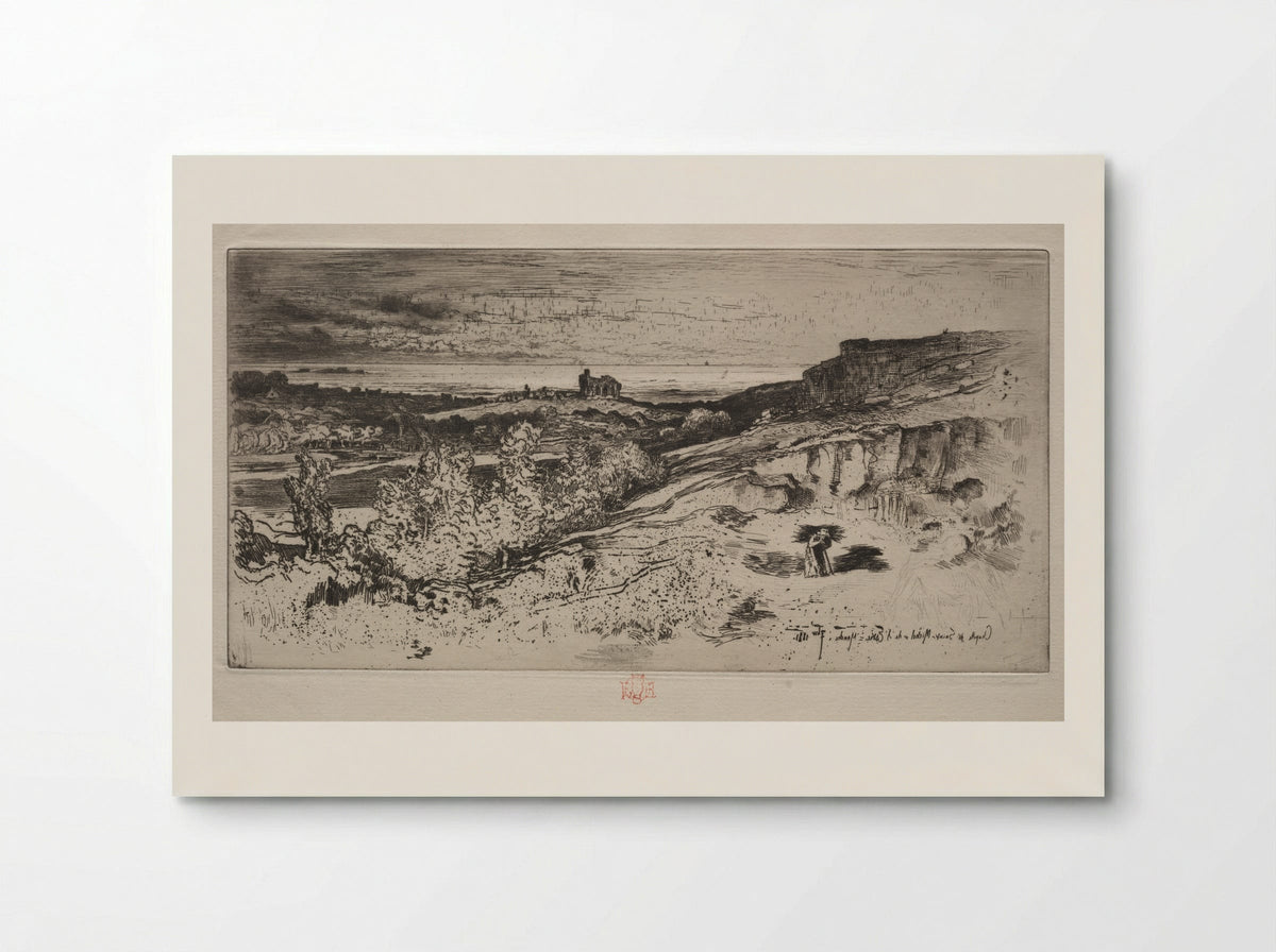 The Chapel Saint-Michel at l'Estre - Félix Hilaire Buhot - Poster