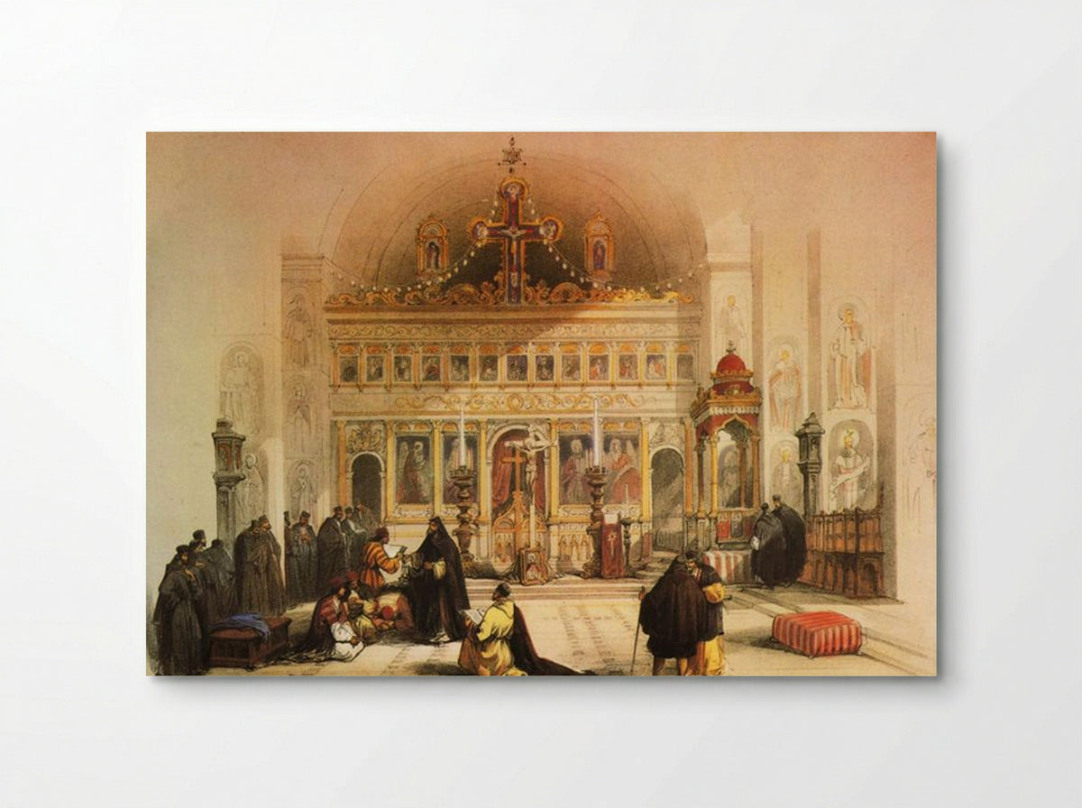 The Chapel of Saint Saba - David Roberts - Poster