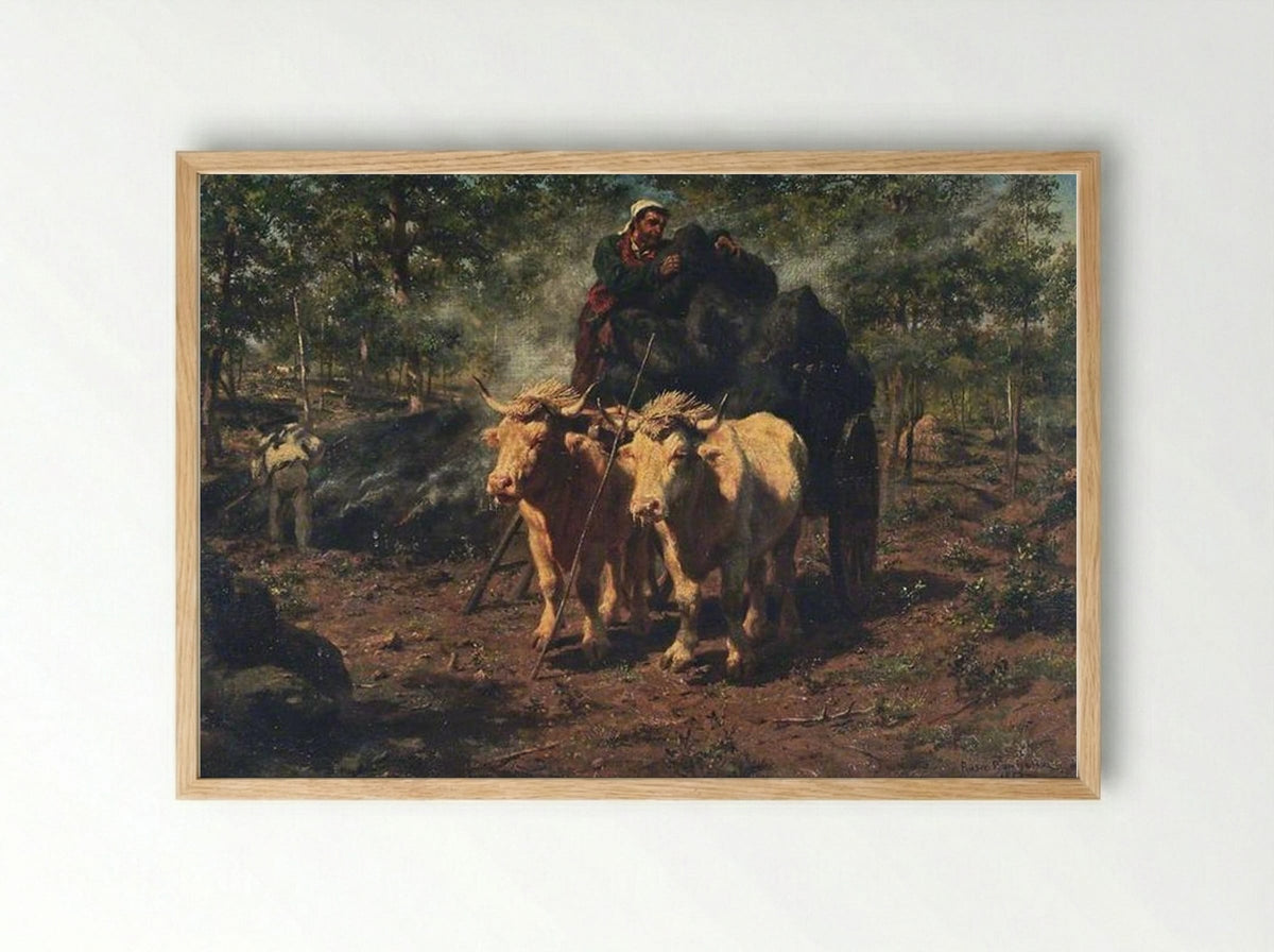 The Charcoal Burners - Rosa Bonheur - Framed Print Wood