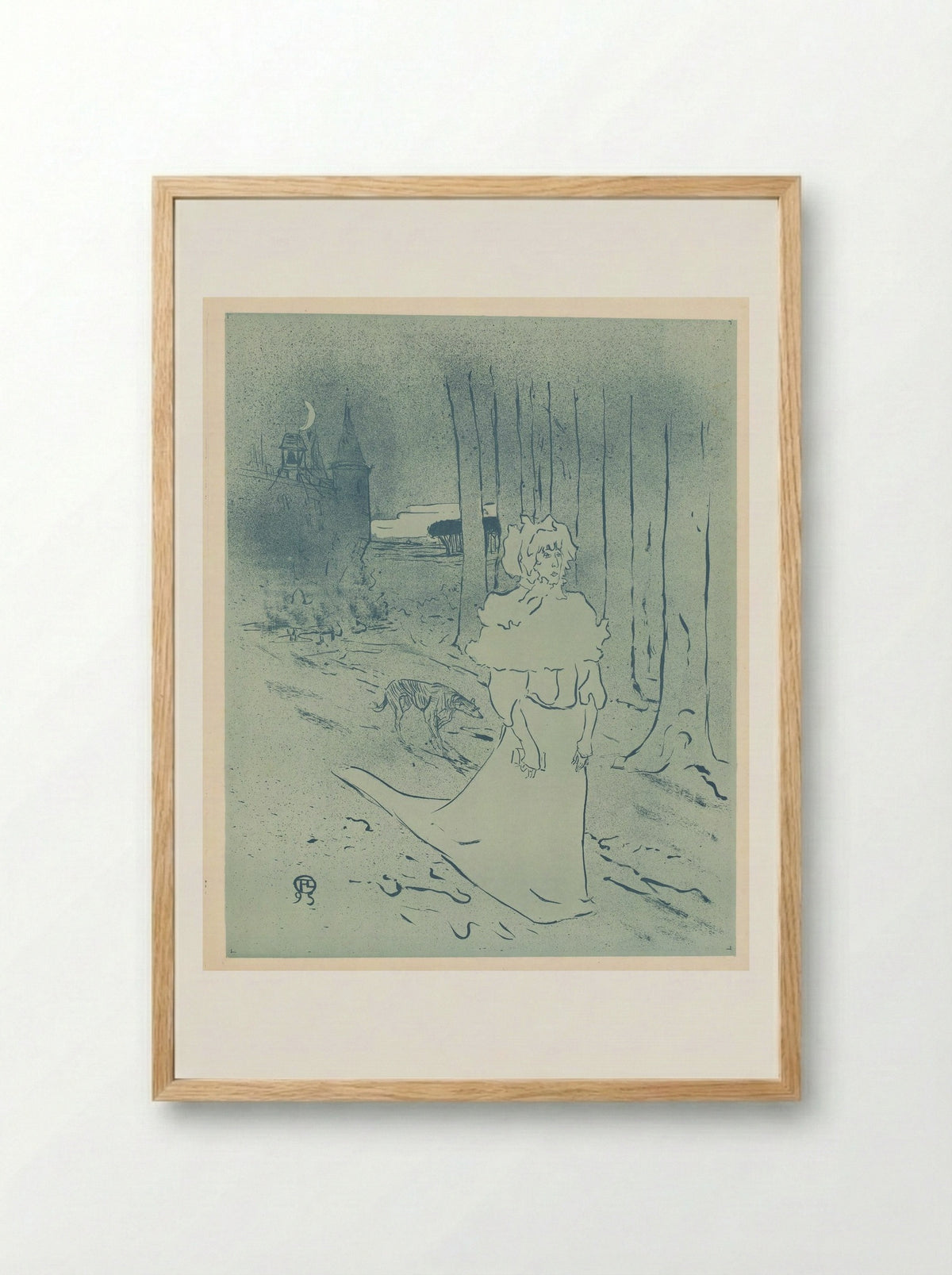 The Chatelaine (The Tocsin) - Henri de Toulouse-Lautrec - Framed Print Wood