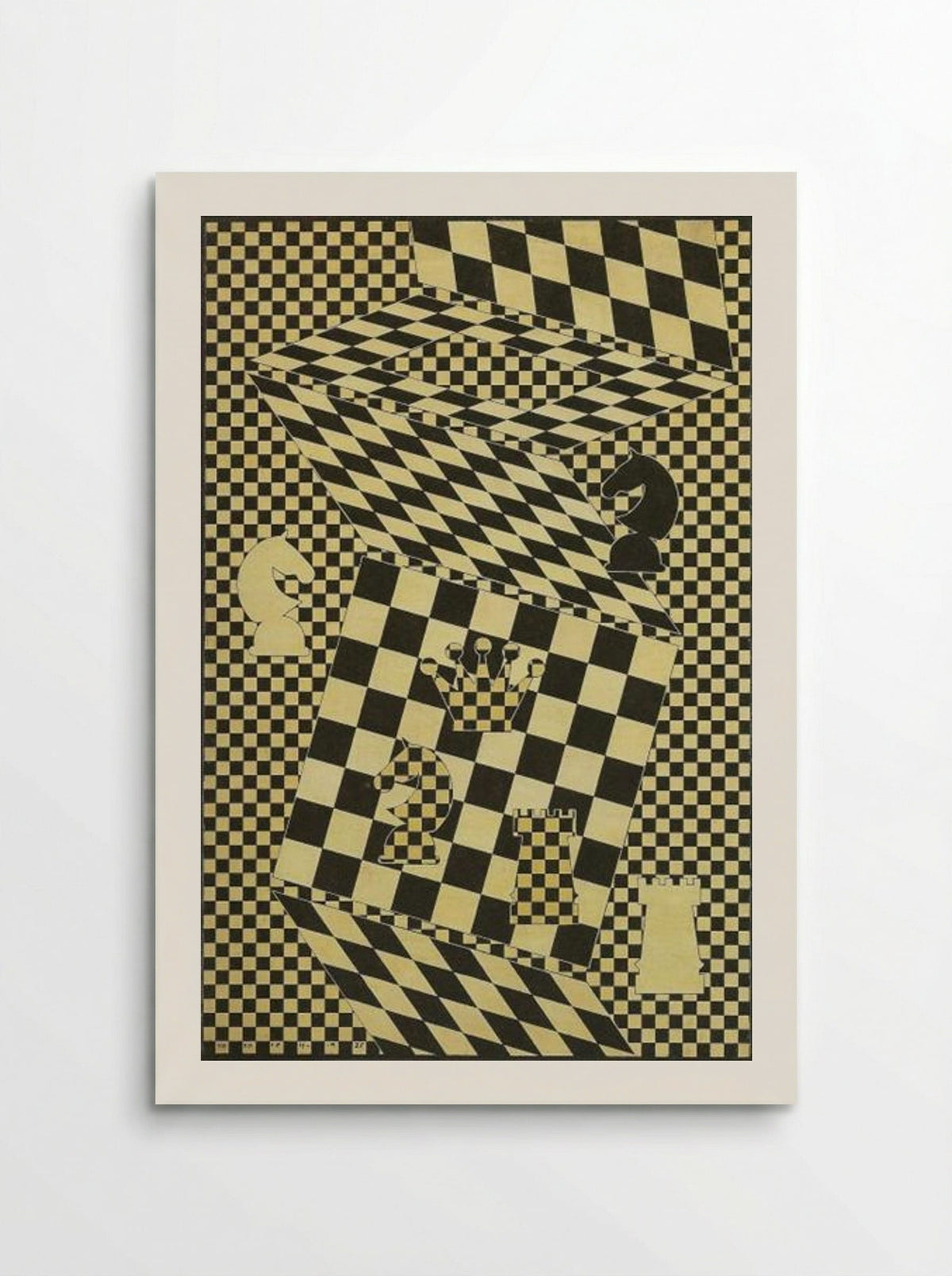 The Chess Board - Victor Vasarely - Poster