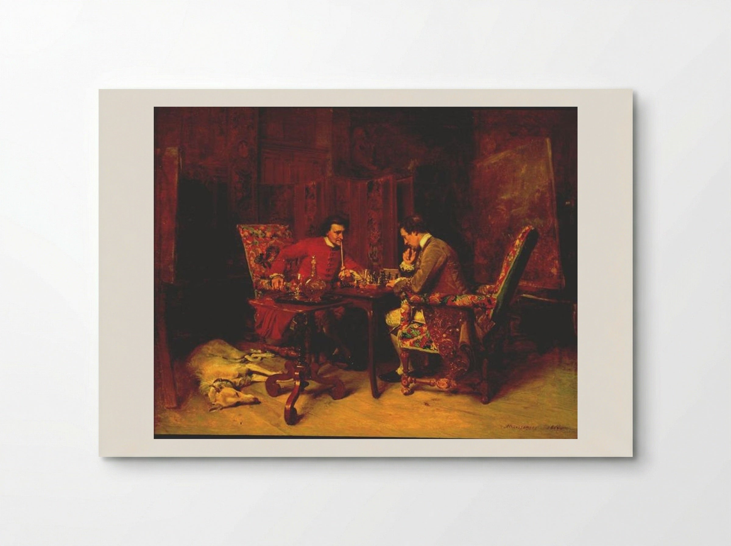 The Chess Players - Ernest Meissonier - Poster