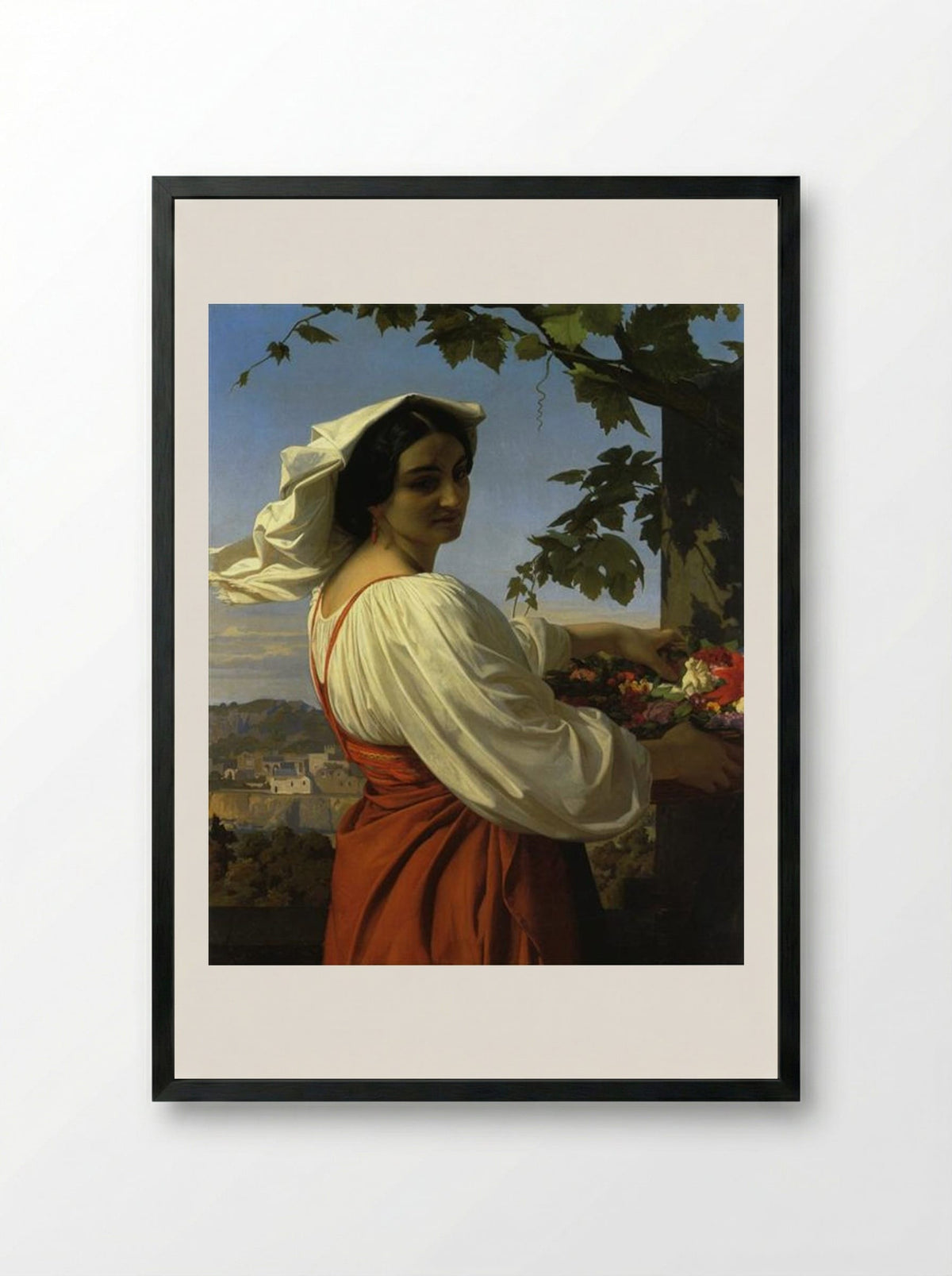 The Chiarrucia - Alexandre Cabanel - Framed Print Black