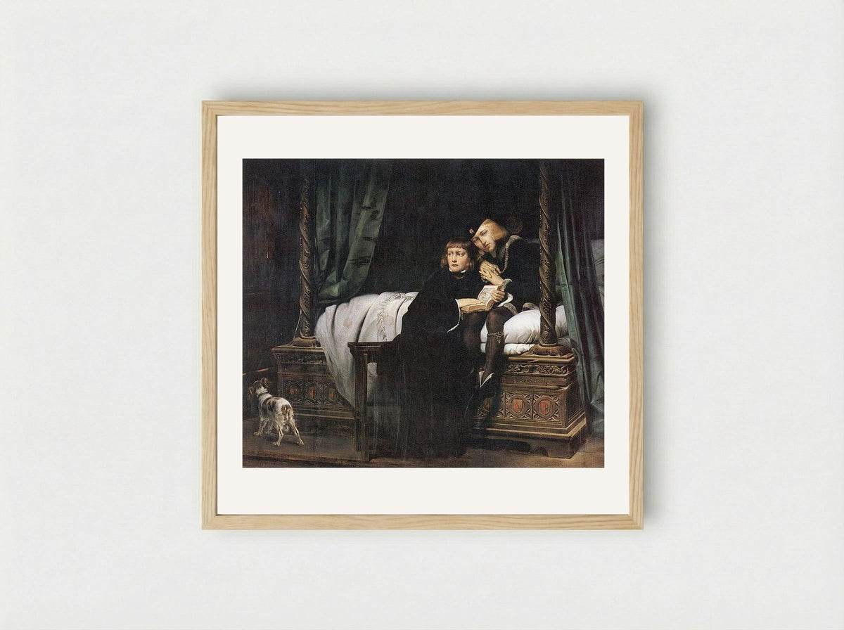 The Children of Edward - Paul Delaroche - Framed Print Wood
