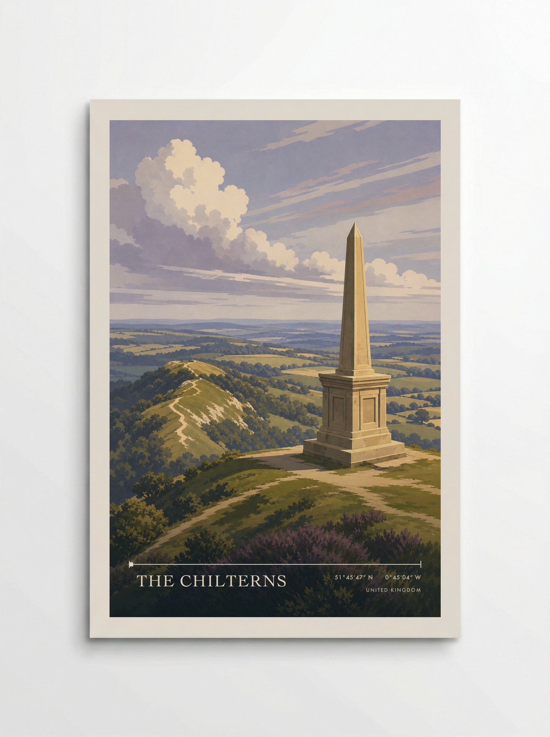 The Chilterns United Kingdom Travel Poster - Poster
