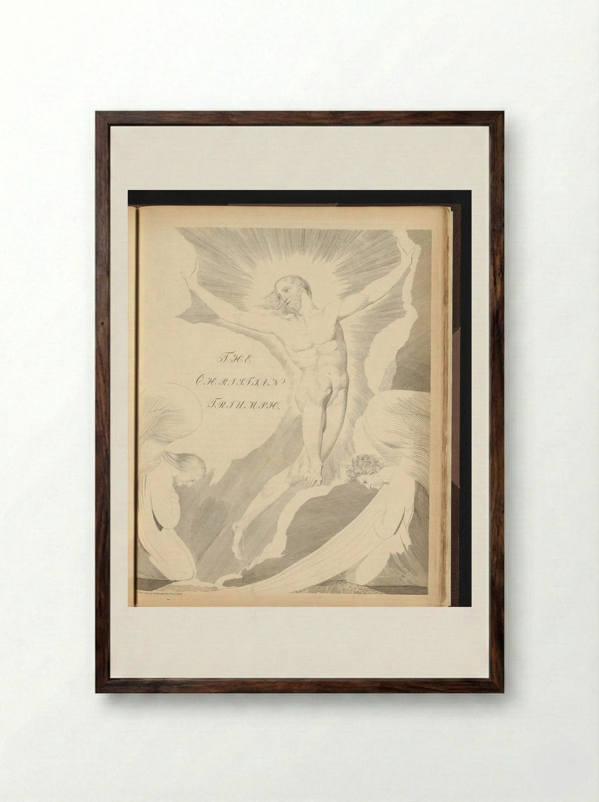 The Christian Triumph - William Blake - Framed Print Dark Wood
