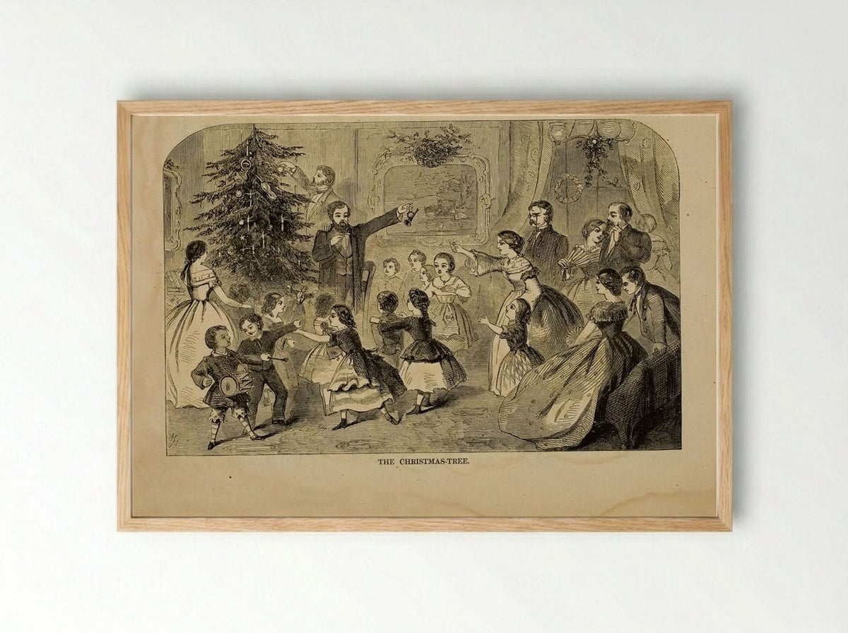 The Christmas Tree - Winslow Homer - Framed Print Wood