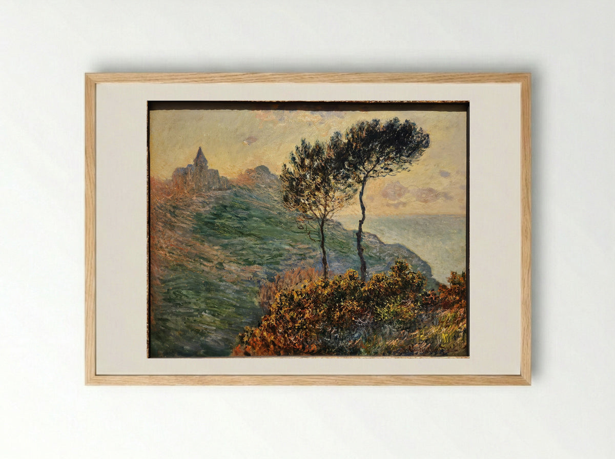 The Church at Varengeville - Claude Monet - Framed Print Wood