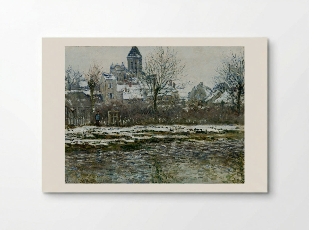 The Church at Vetheuil under Snow - Claude Monet - Poster