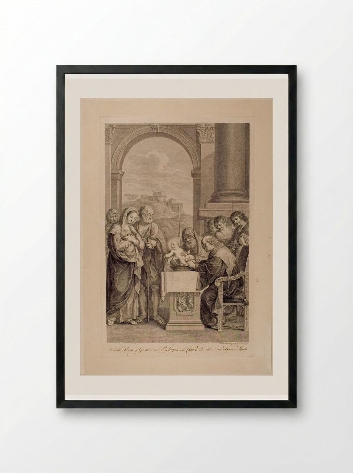 The Circumcision - Francesco Bartolozzi - Framed Print Black