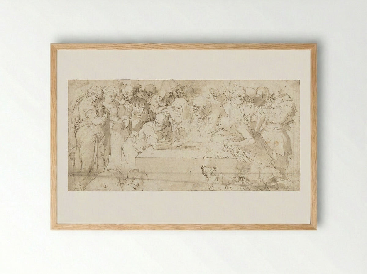 The Circumcision - Giovanni Francesco Bezzi - Framed Print Wood