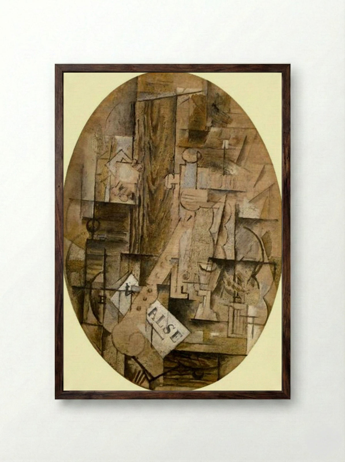 The Clarinet Valse - Georges Braque - Framed Print Dark Wood