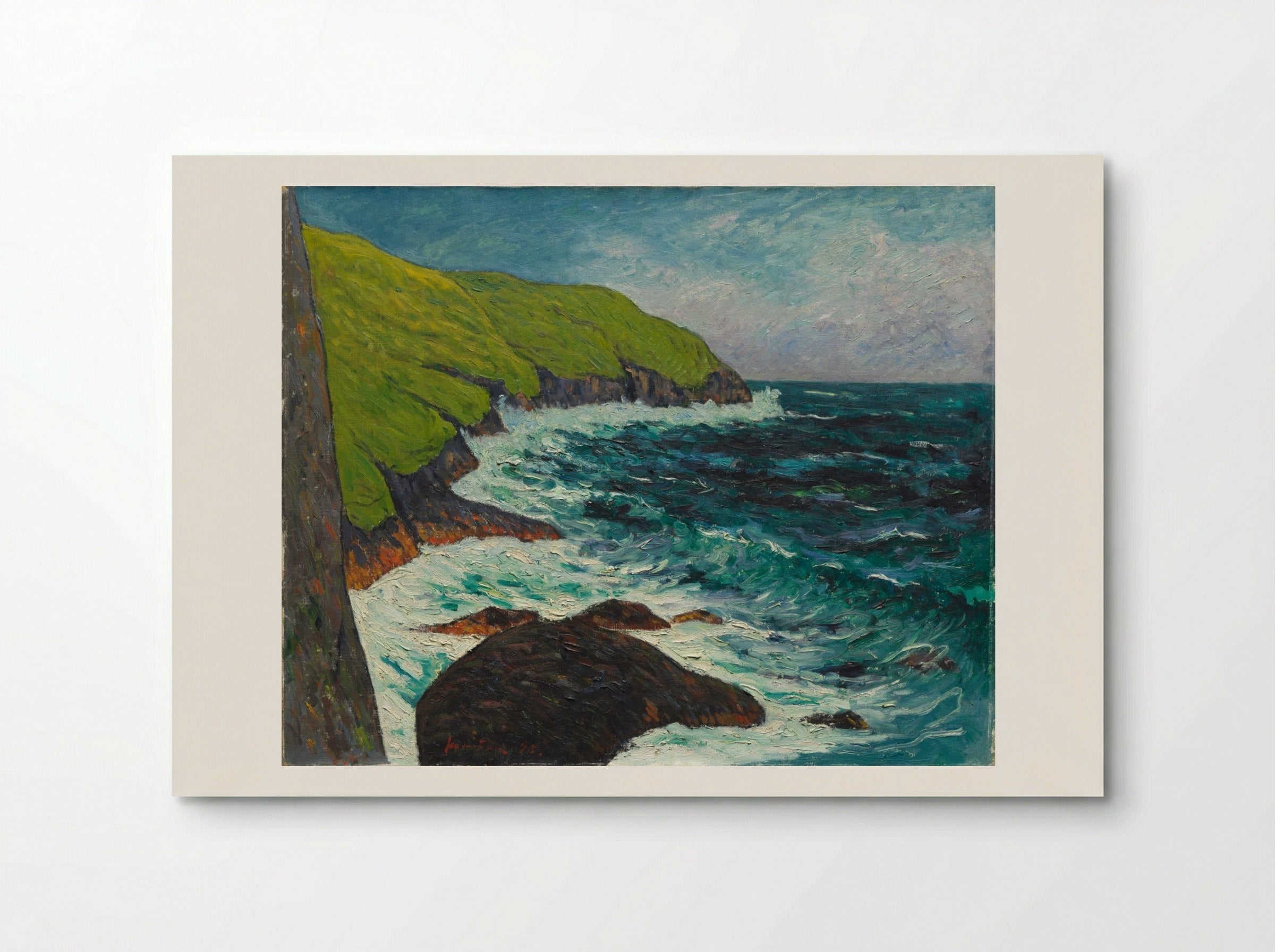 The Cliffs at Beg-ar-Fry, Saint-Jean-du-Doigt - Maxime Maufra - Poster