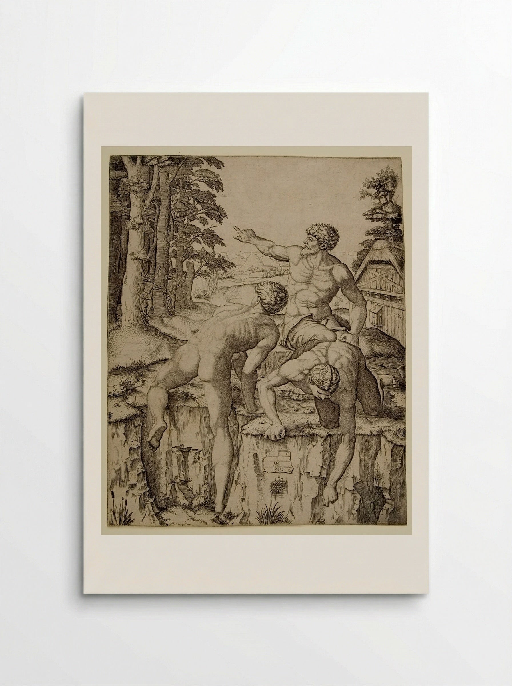 The Climbers - Marcantonio Raimondi - Poster
