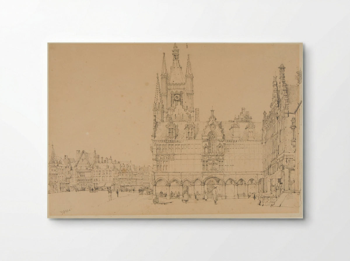 The Cloth Hall, Ypres - Samuel Prout - Poster