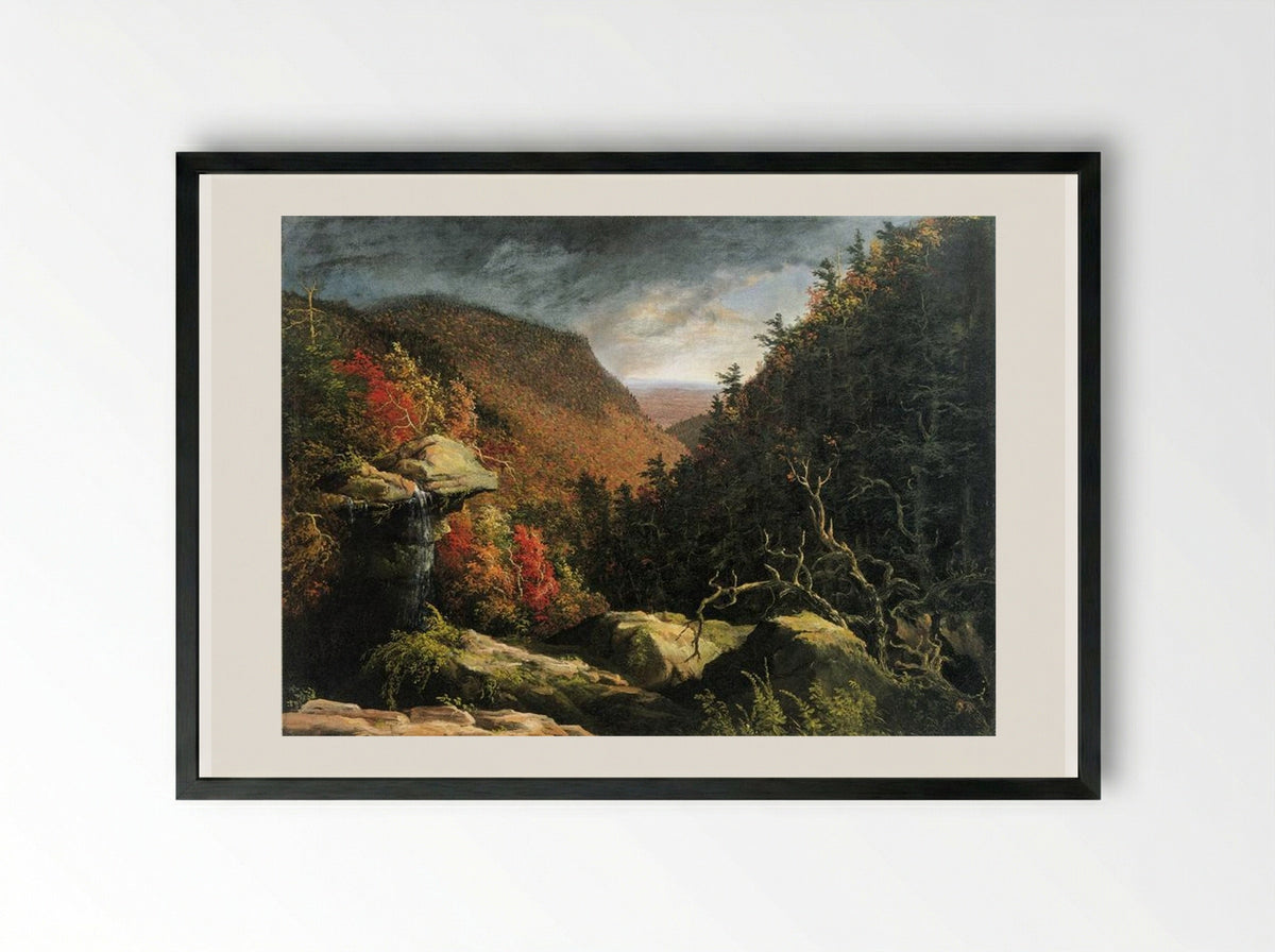 The Clove, Catskills - Thomas Cole - Framed Print Black