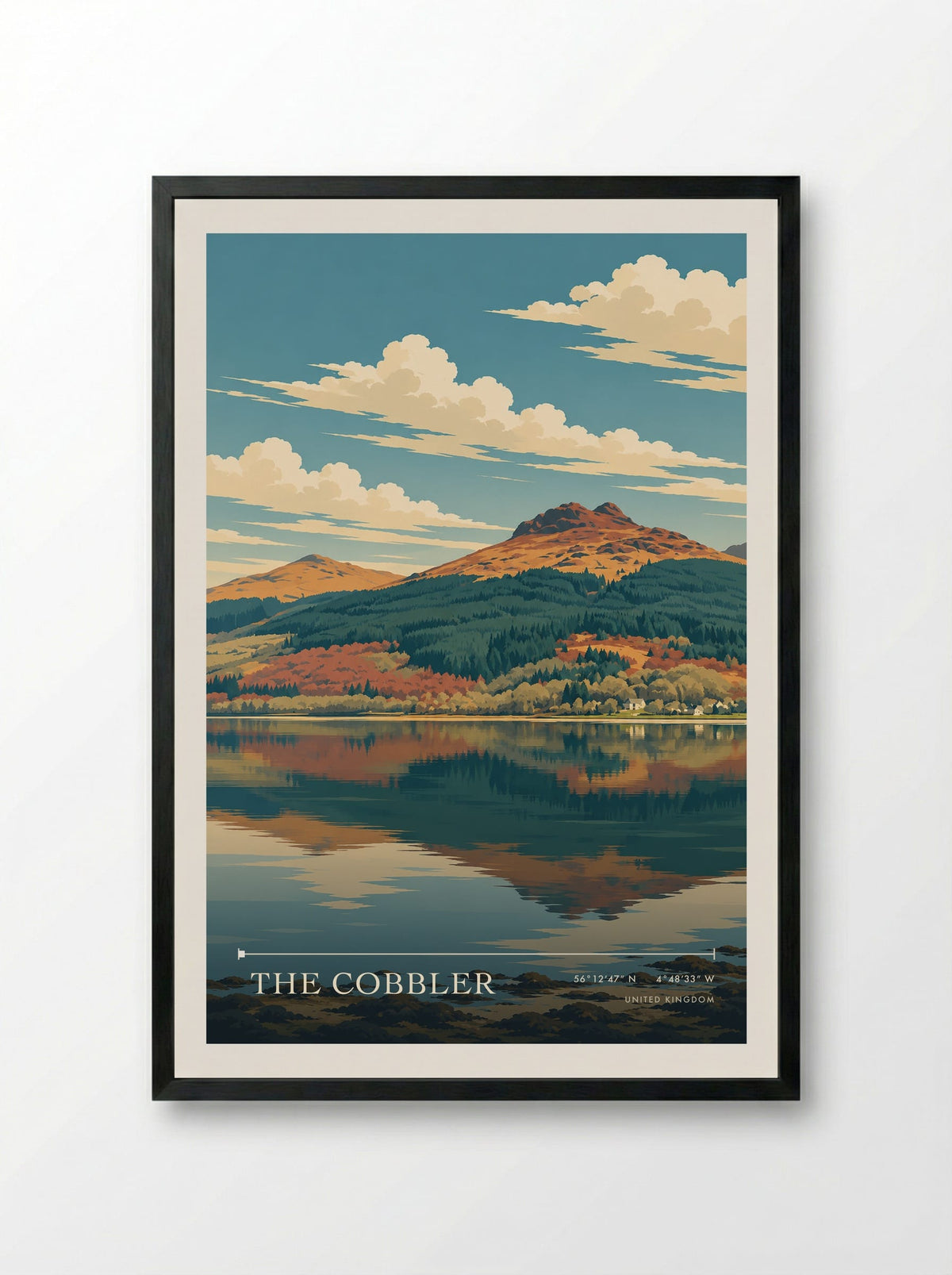 The Cobbler | Travel Poster - Framed Print Black
