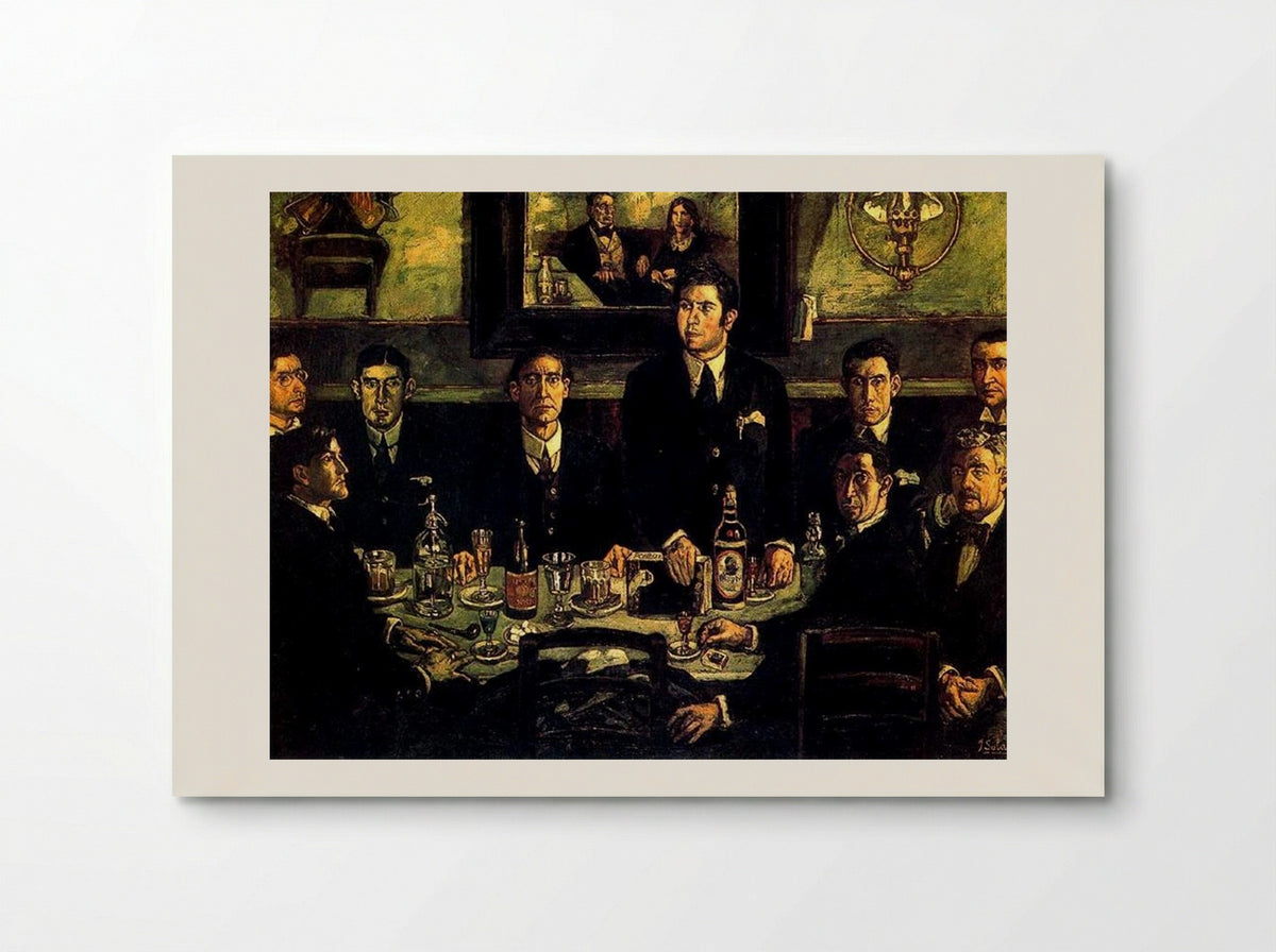The Coffee Gathering at Café Pombo - José Gutiérrez Solana - Poster
