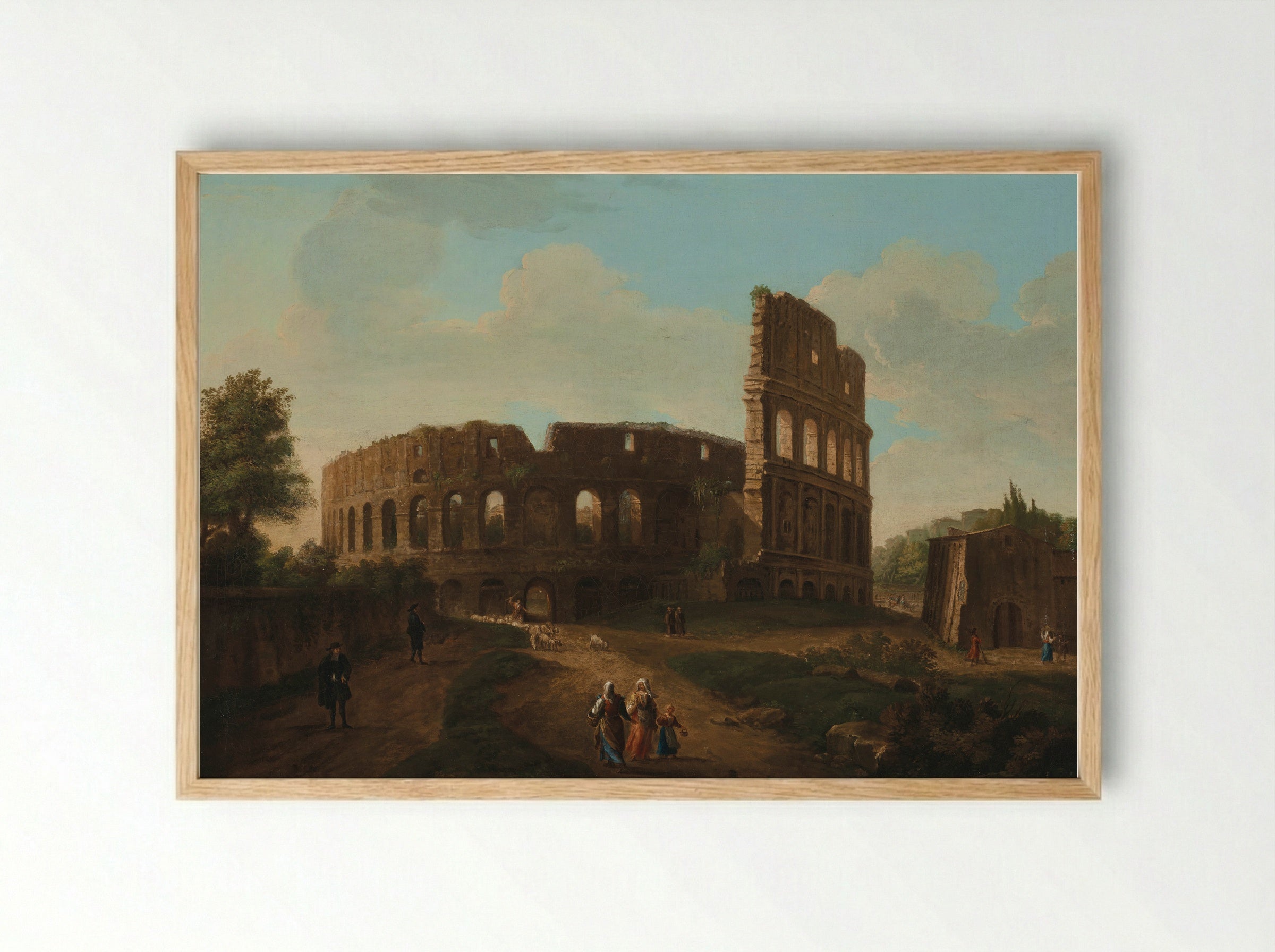 The Colosseum, Rome - Gaspar van Wittel - Framed Print Wood