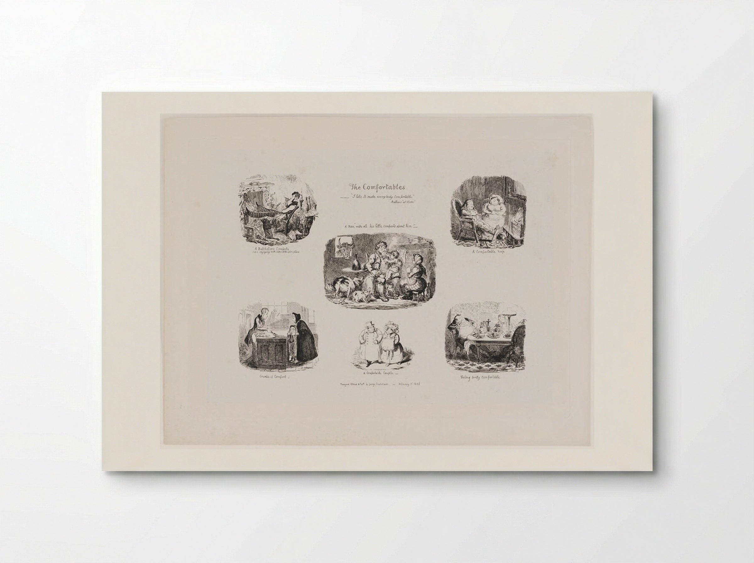The Comfortables - George Cruikshank - Poster