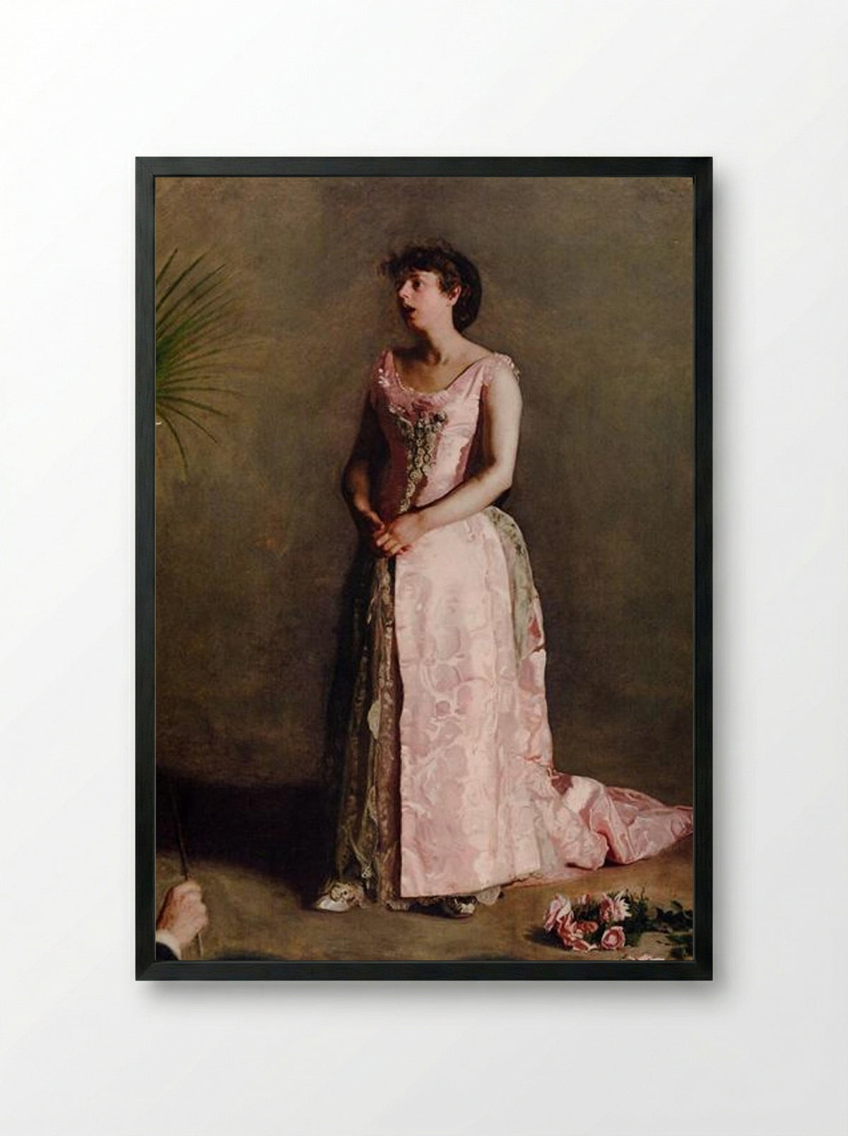 The Concert Singer - Thomas Eakins - Framed Print Black