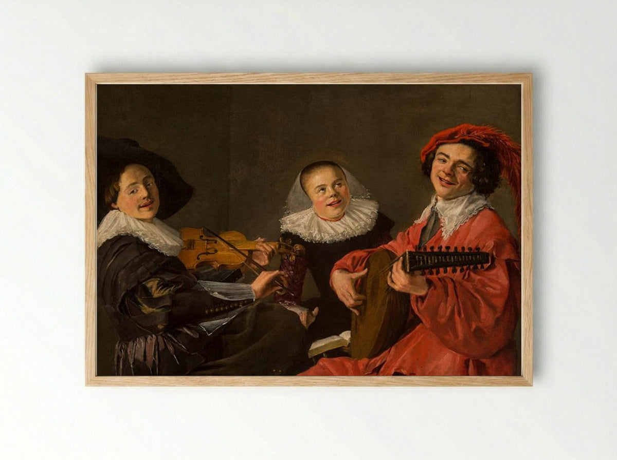 The Concert - Judith Leyster - Framed Print Wood