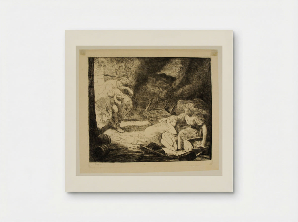 The Conflagration - Alphonse Legros - Poster