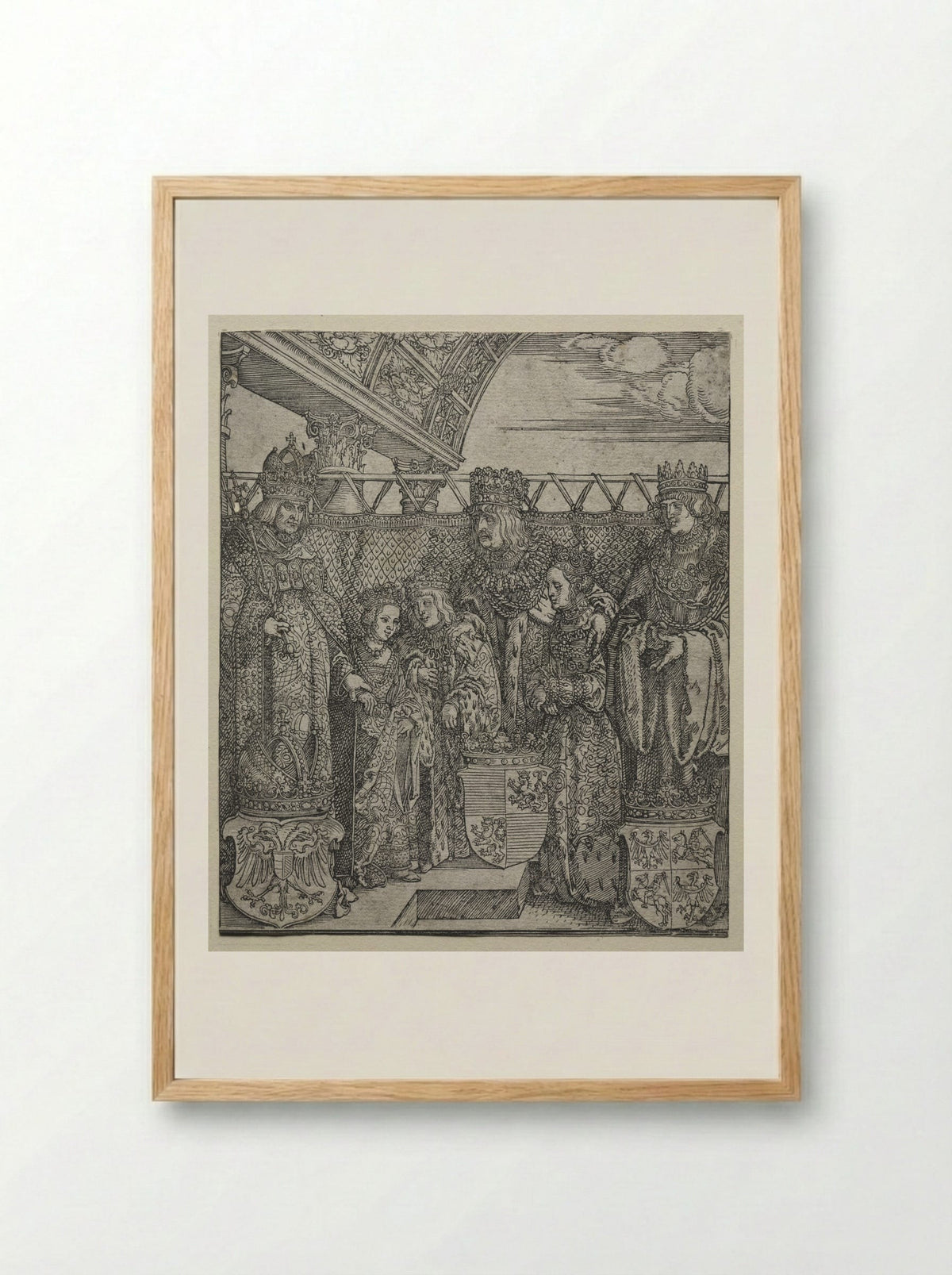 The Congress of Princes at Vienna - Albrecht Dürer - Framed Print Wood