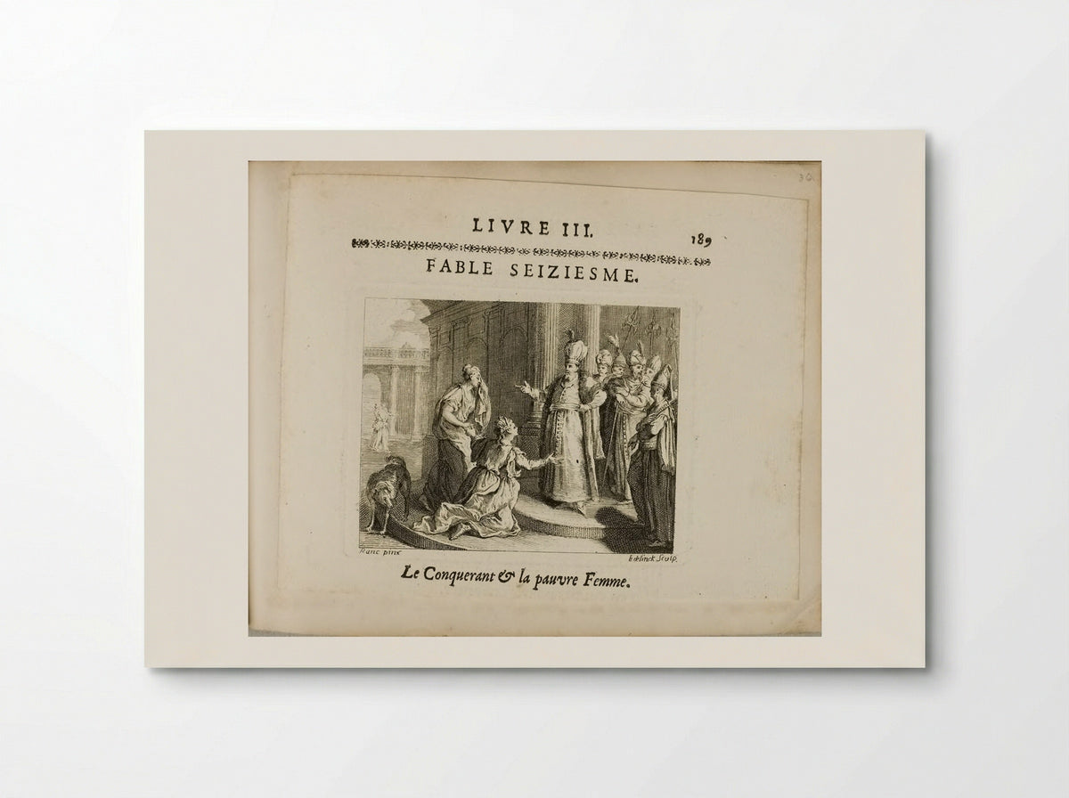 The Conqueror and the Poor Woman - Nicolas Edelinck - Poster