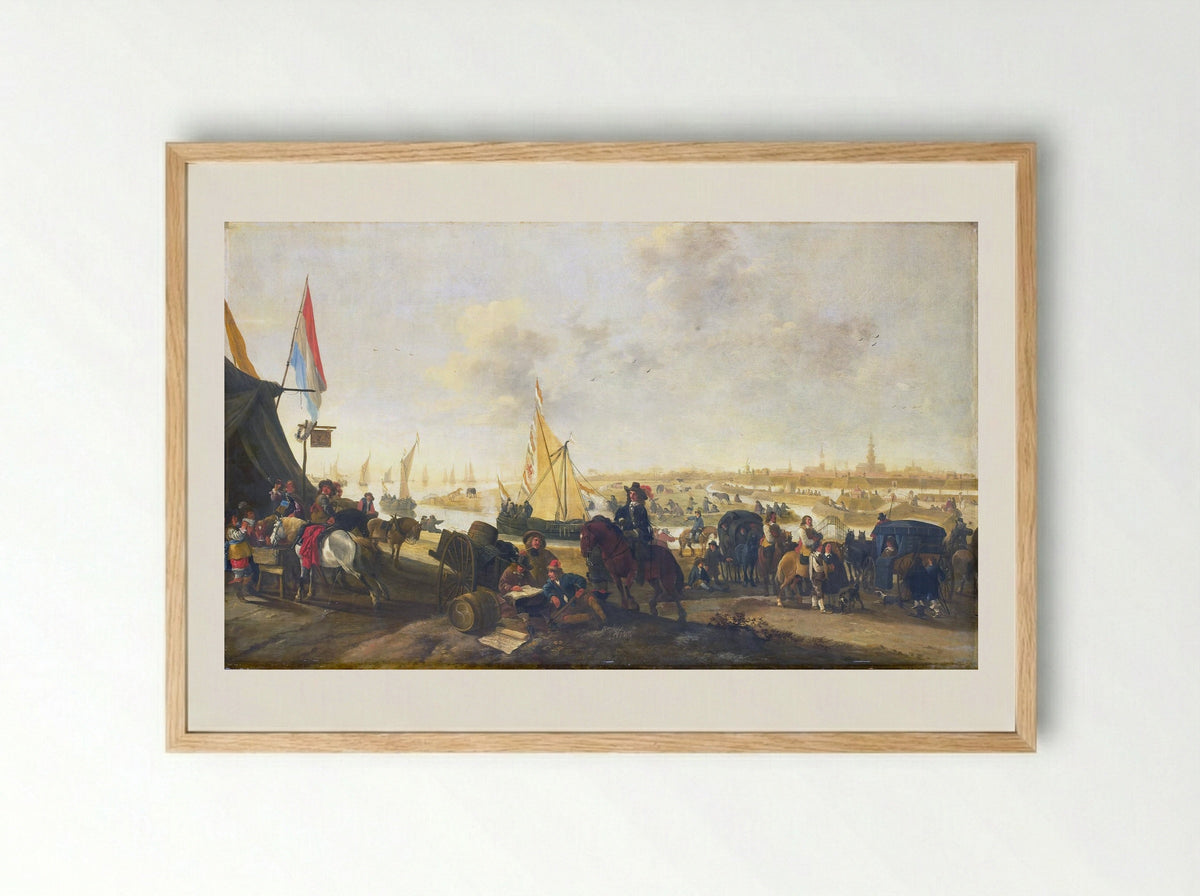 The Conquest of Hulst, 5 November 1645 - Hendrick de Meijer - Framed Print Wood