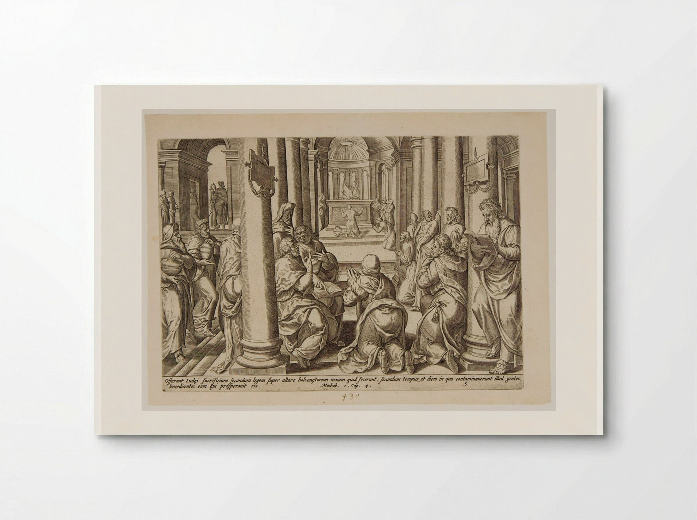 The Consecration of the New Altar - Johannes Wierix - Poster