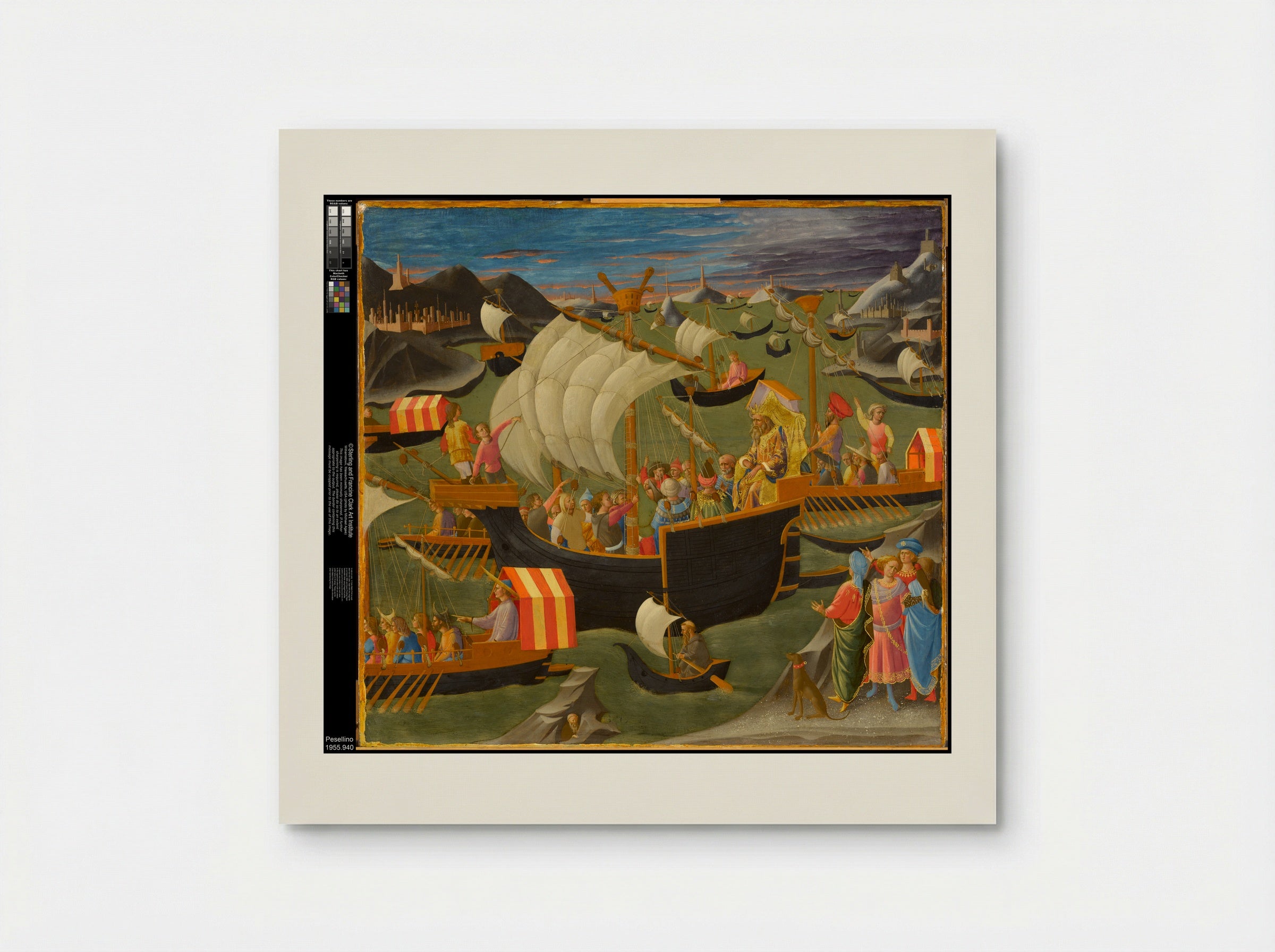 The Construction of the Temple of Jerusalem - Pesellino (Francesco di Stefano) - Poster