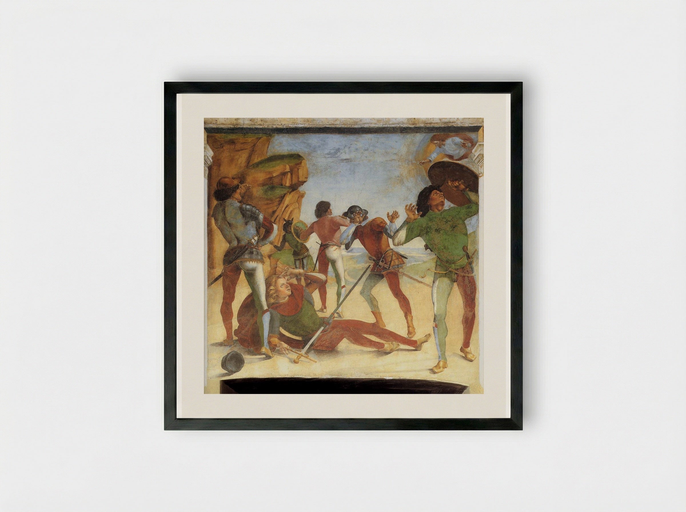 The Conversion of Paul - Luca Signorelli - Framed Print Black