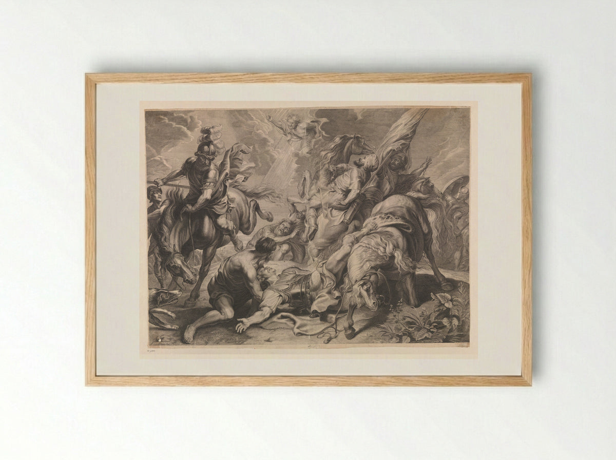 The Conversion of Saint Paul - François Ragot - Framed Print Wood