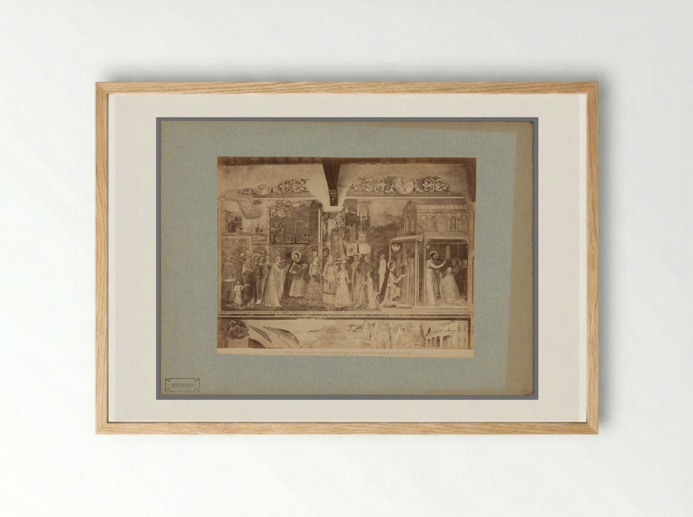 The Conversion of Saint Ranieri - Fratelli Alinari - Framed Print Wood