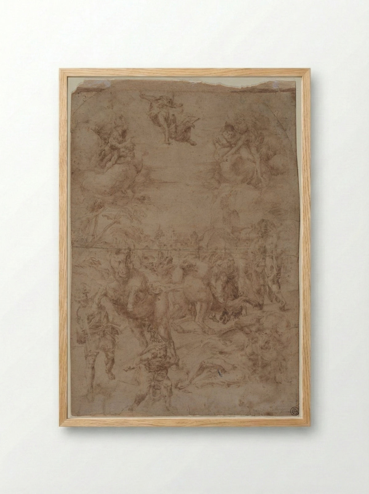 The Conversion of St. Paul - Lelio Orsi - Framed Print Wood