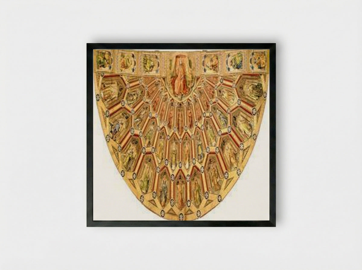The Cope of the Virgin Mary - Unknown Burgundian Master - Framed Print Black