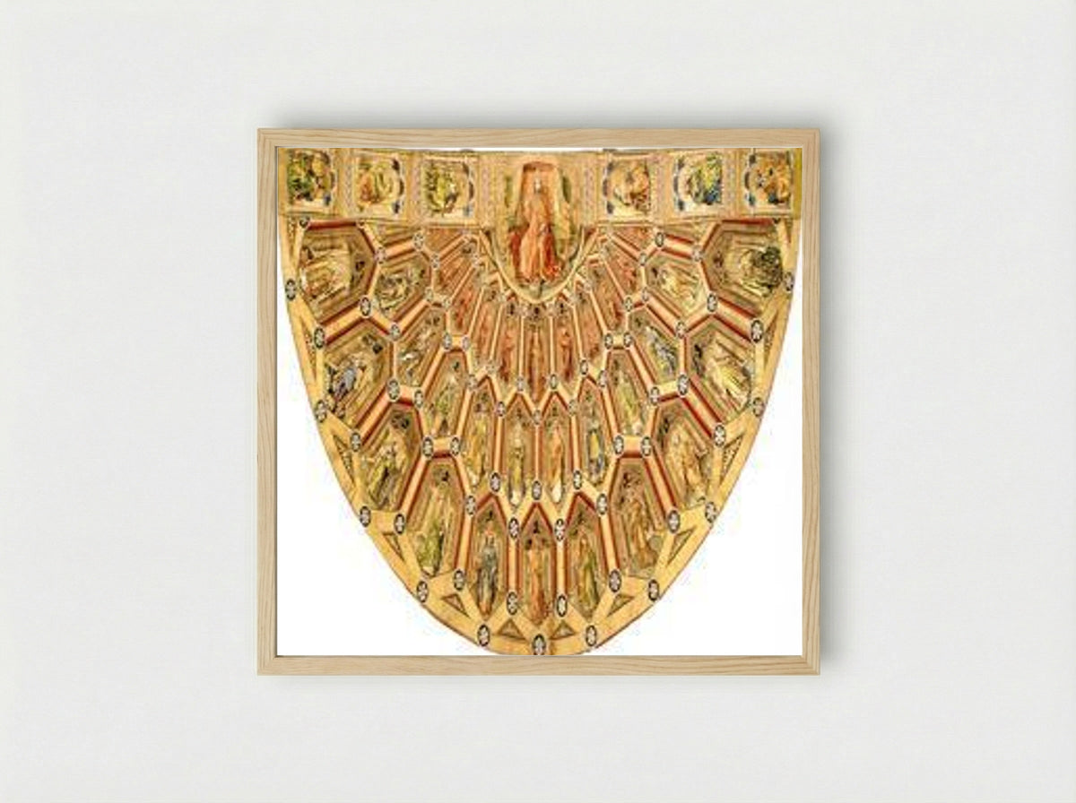 The Cope of the Virgin Mary - Unknown Burgundian Master - Framed Print Wood