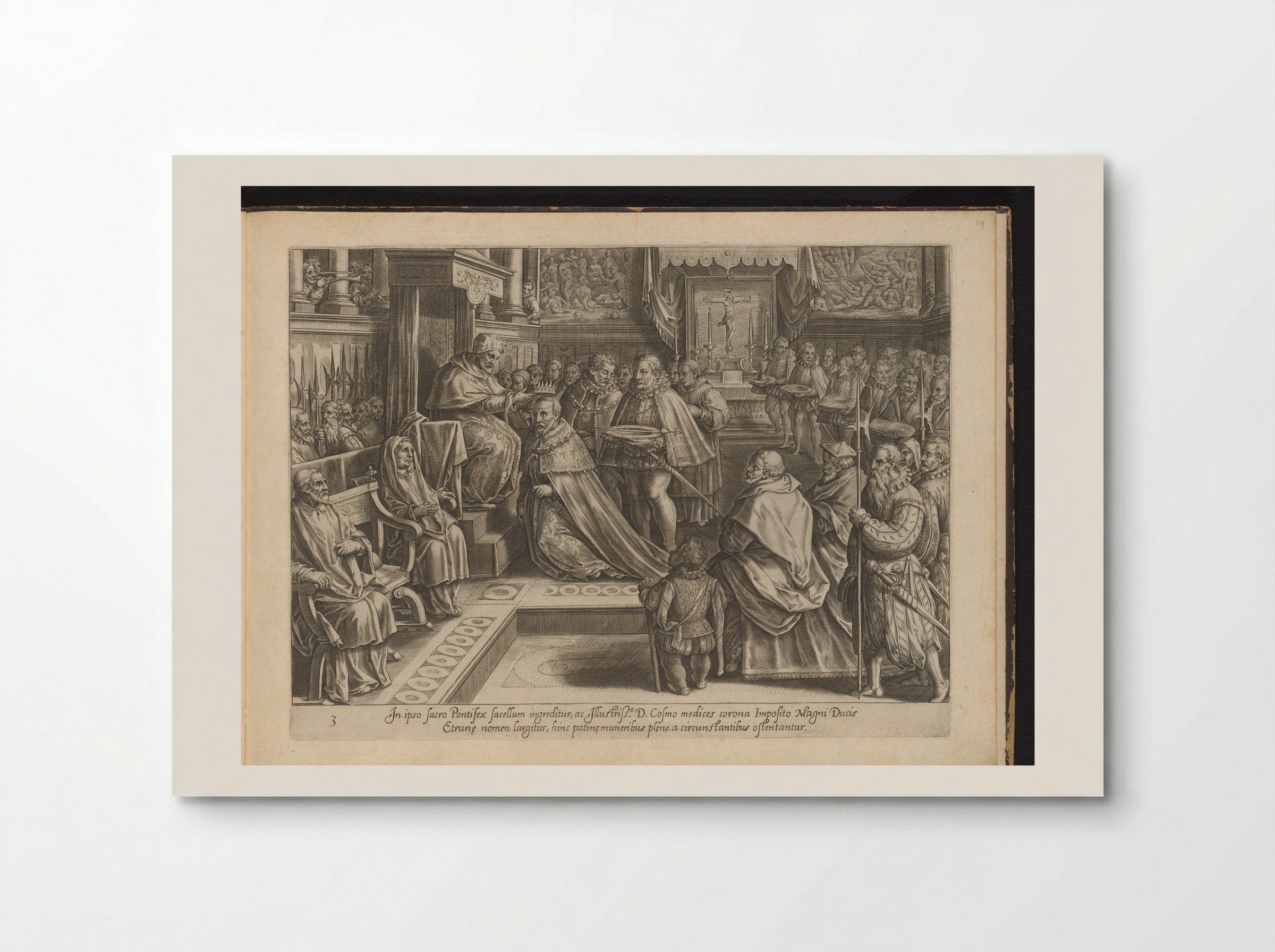 The Coronation of Cosimo I de' Medici - Philips Galle - Poster