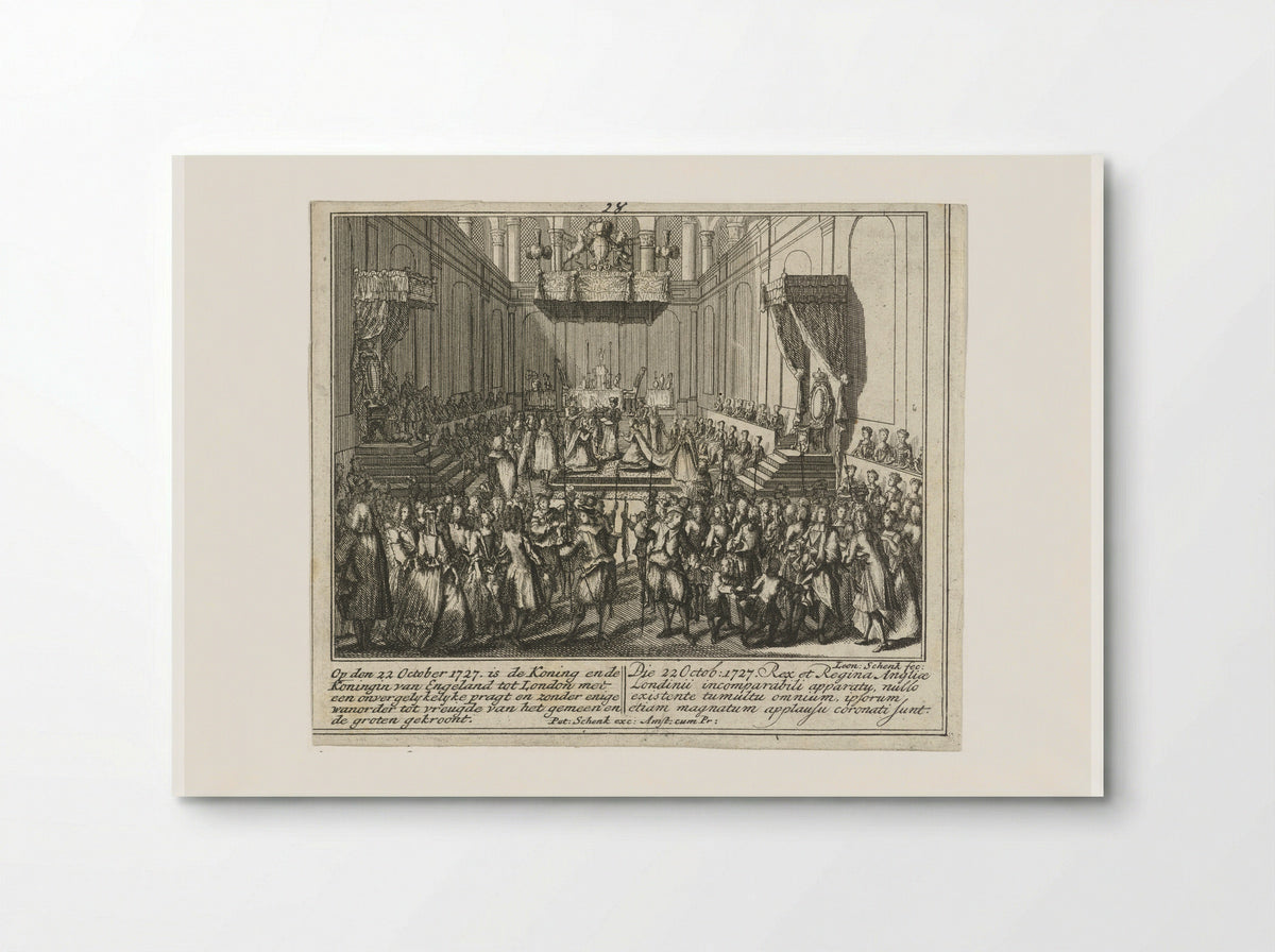 The Coronation of George II and Queen Caroline - Leonard Schenk - Poster