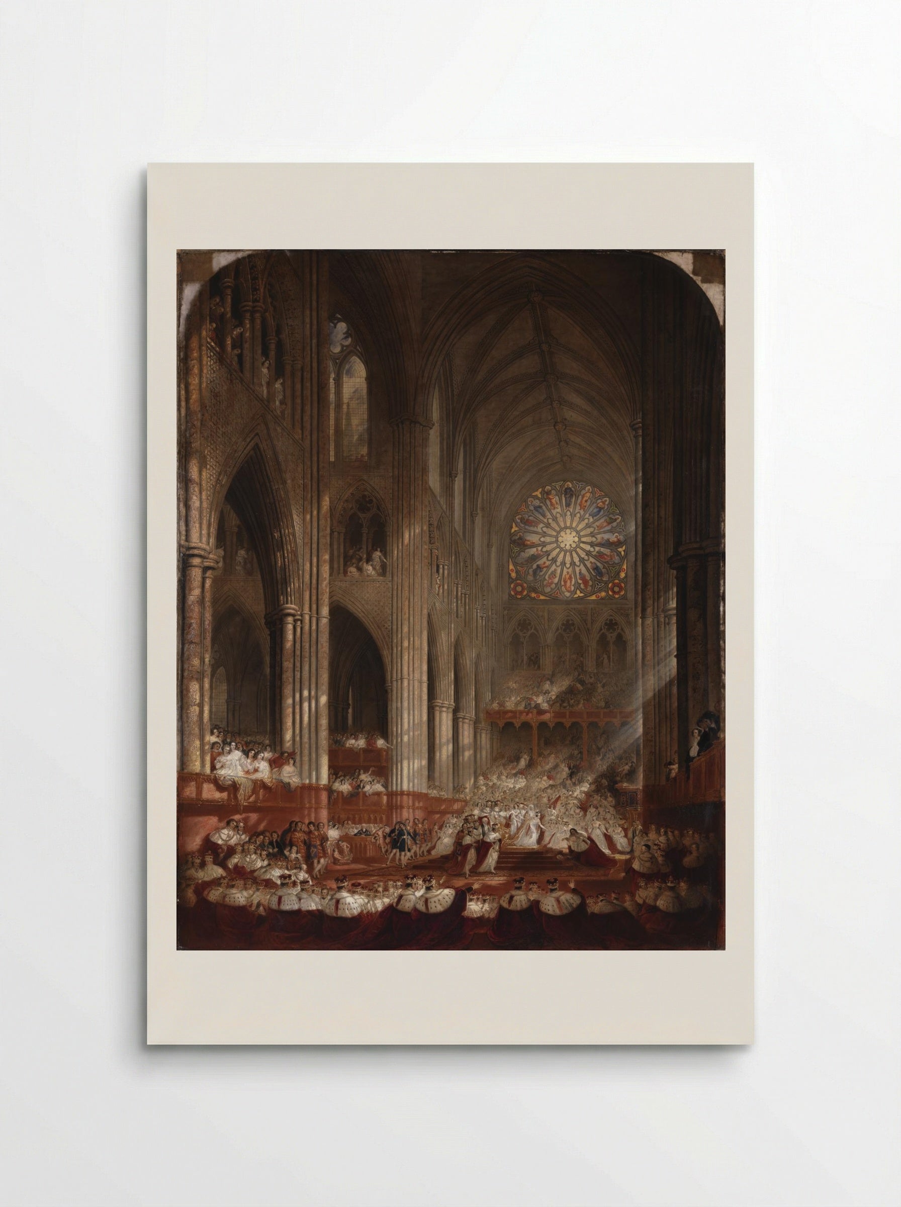 The Coronation of Queen Victoria - John Martin - Poster